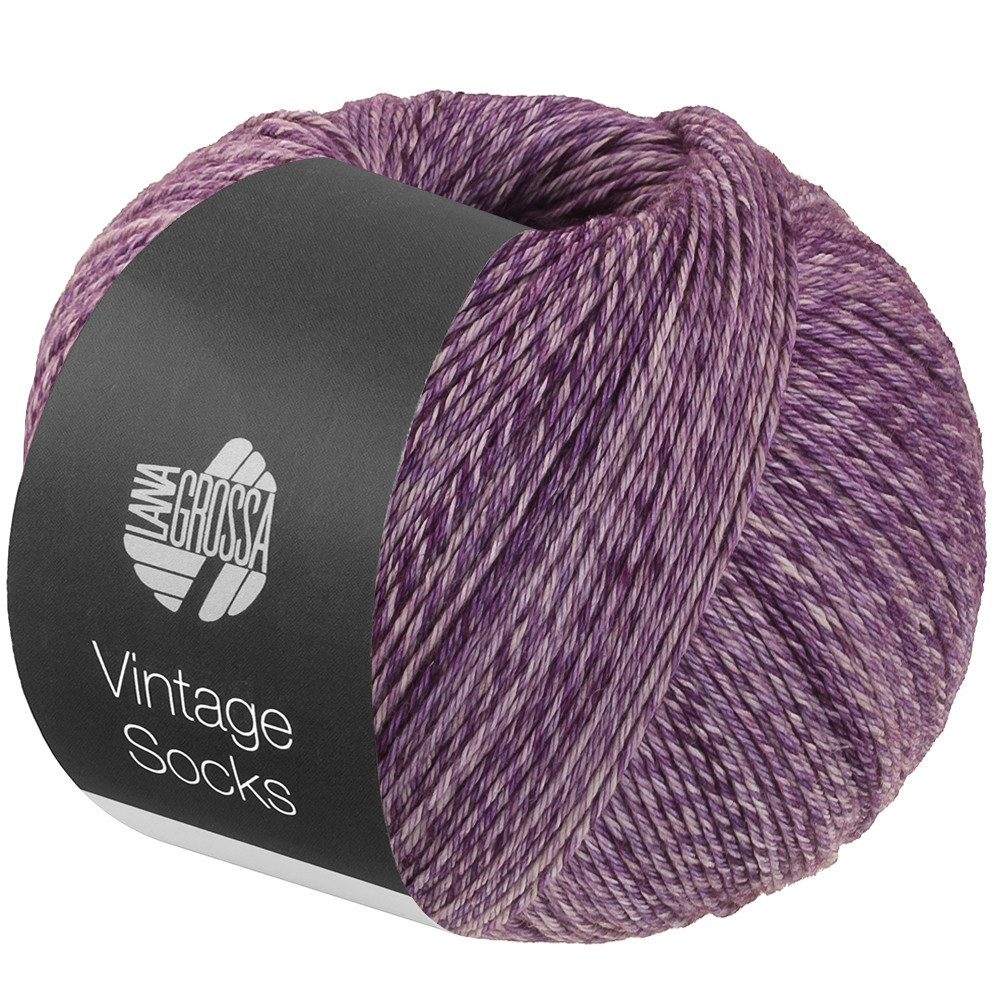 LANA GROSSA VINTAGE SOCKS Häkelwolle, 400 m (hochwertige 4-fach Sockenwolle mit Ton in Ton Farbeffekt), 100 g