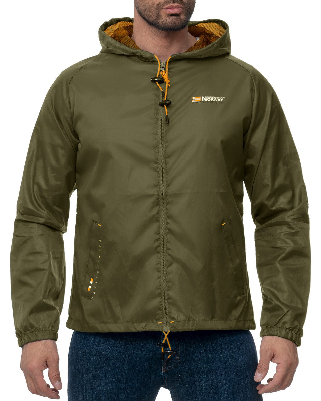 Geographical Norway Windbreaker Herren Regular Fit Jacke baboat men Khaki X günstig online kaufen