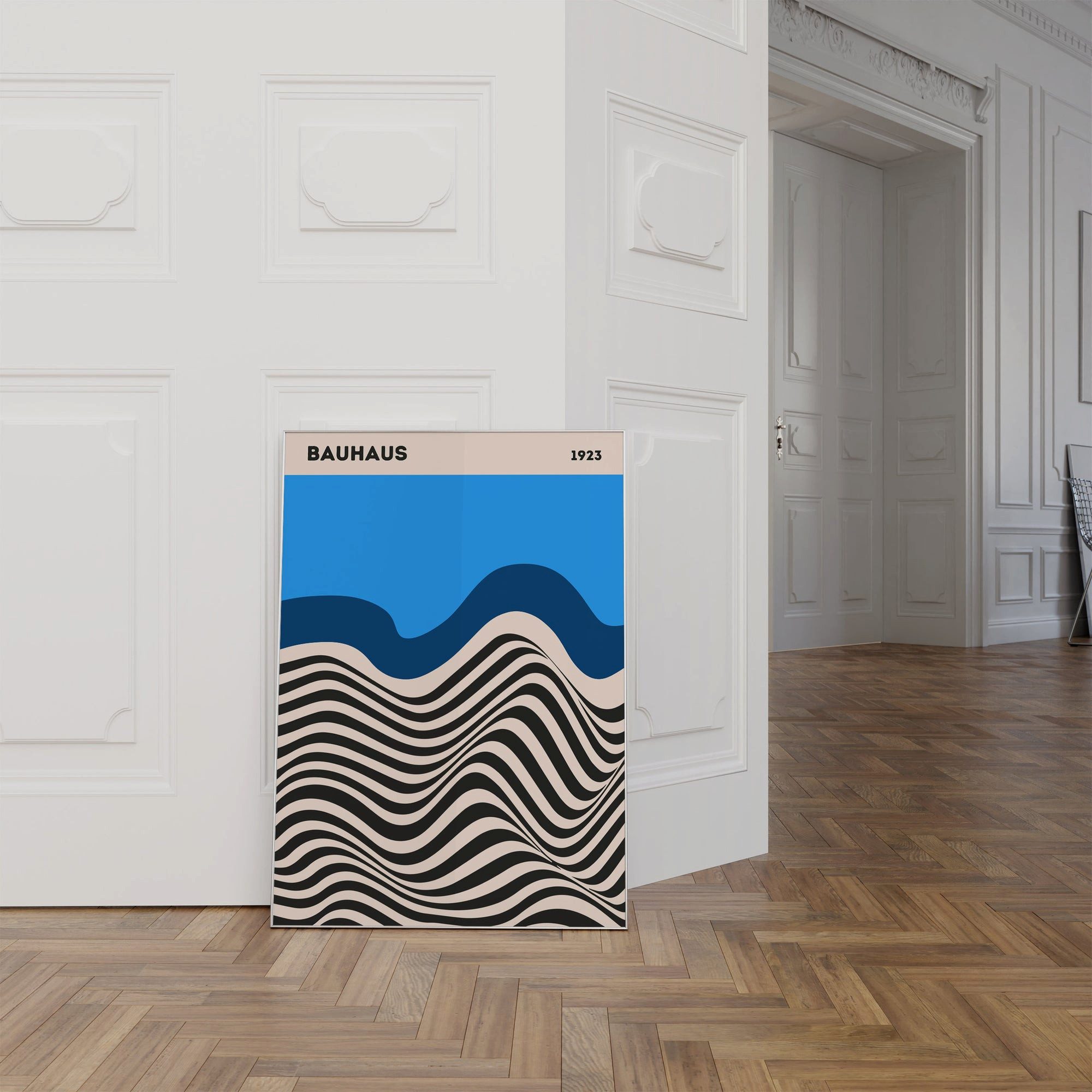 JUSTGOODMOOD Poster Premium ® Bauhaus Ausstellung Poster · Bauhaus Design, (1 St), verschiedene Größen wählbar