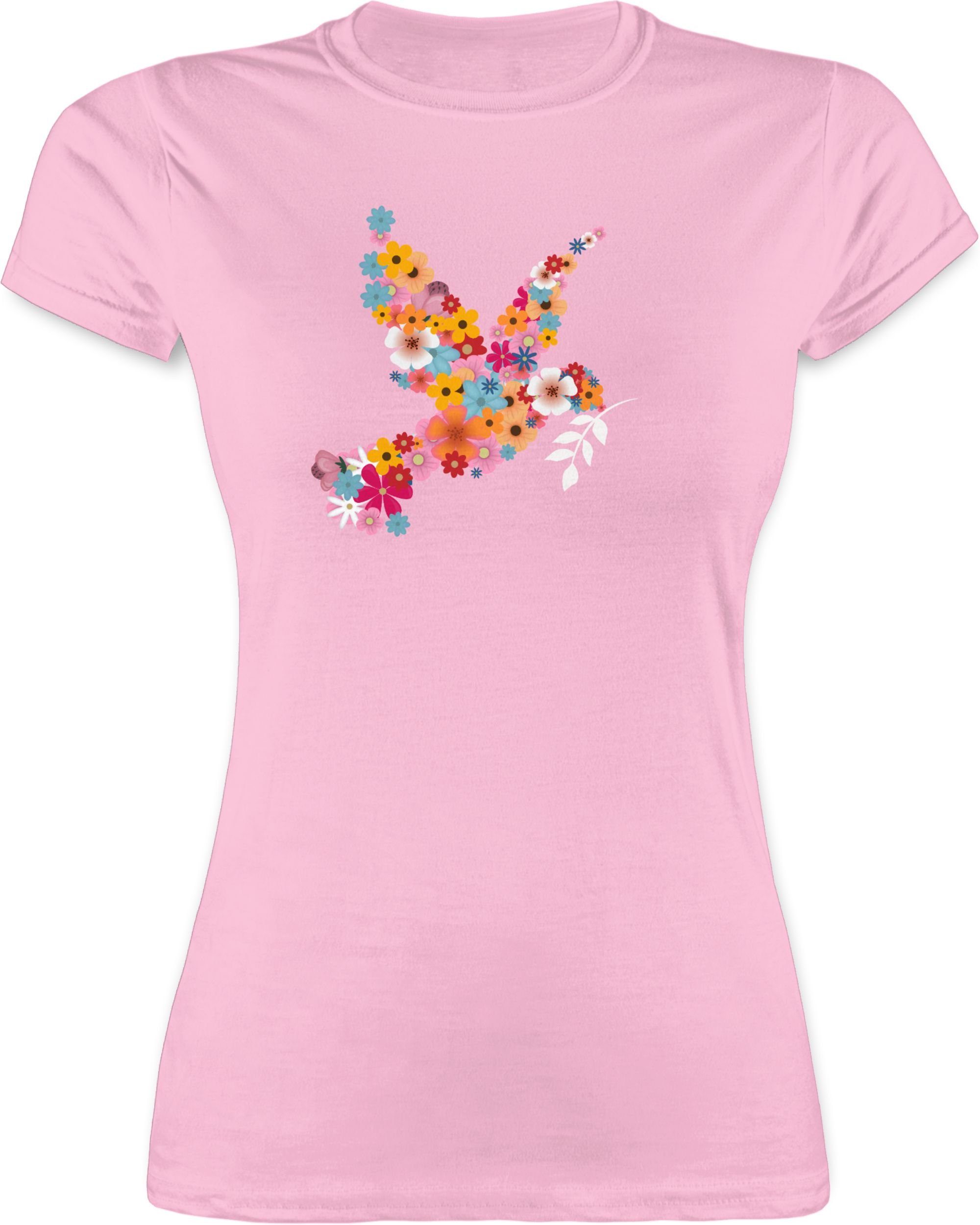 Shirtracer TShirt »Friedenstaube Sprüche Statement mit Spruch Damen Premium TShirt