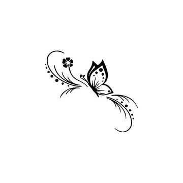 FOREVER NEVER Schmuck-Tattoo Schmetterlingsbögen