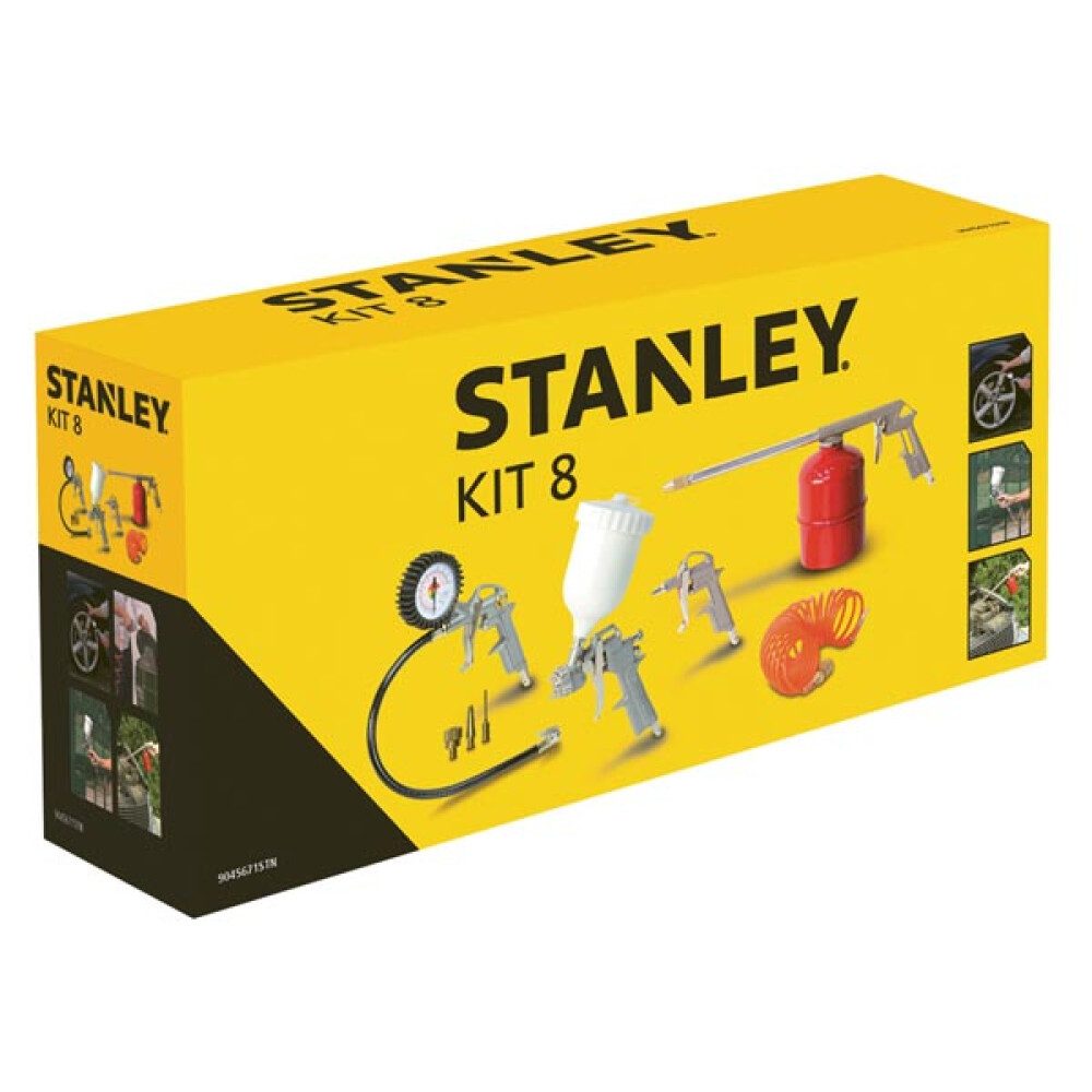 STANLEY Kompressor Druckluft-Werkzeugset - 8-tlg., 1-tlg.