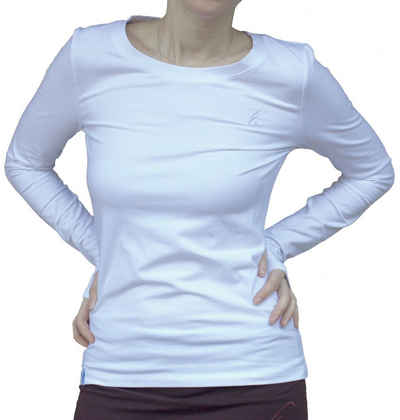 ESPARTO Yogashirt »Langarmshirt Vicitra« Damen-Yogashirt mit langen Ärmeln mit Daumenloch, aus feinster Bio-Baumwolle