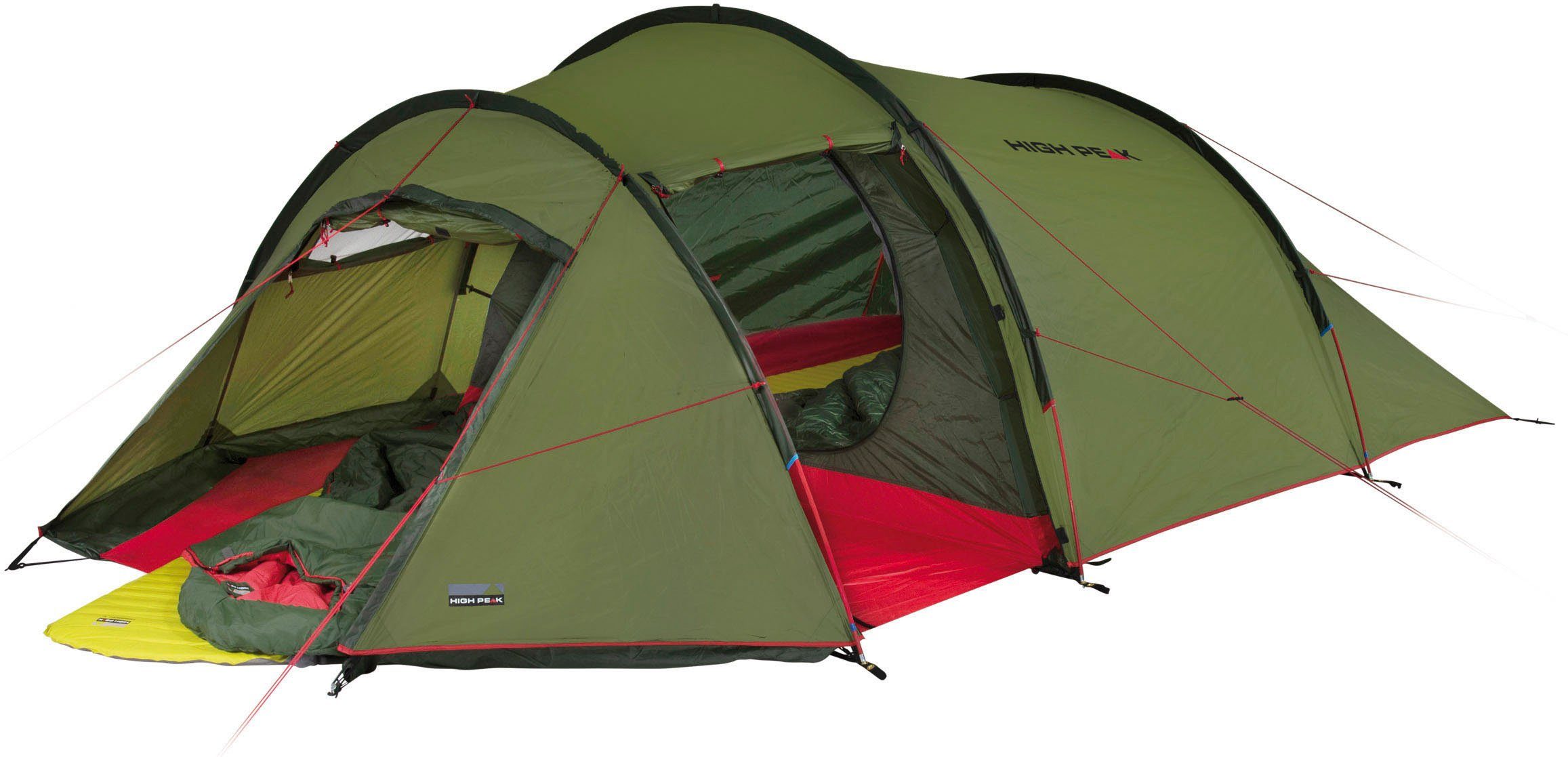 High Peak Tunnelzelt Falcon, 4 Personen