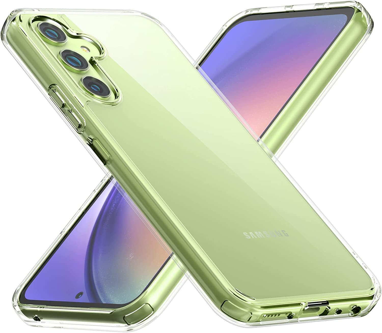 MSM Handyhülle Hülle + 2X Schutzglas für Samsung Galaxy A54 5G Panzerfolie Full