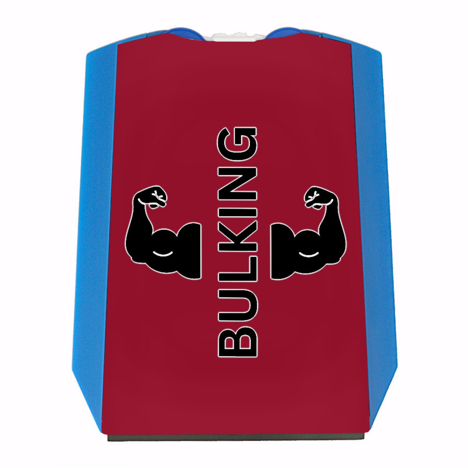 Parkscheibe Fitness Parkscheibe in rot mit Spruch BULKING