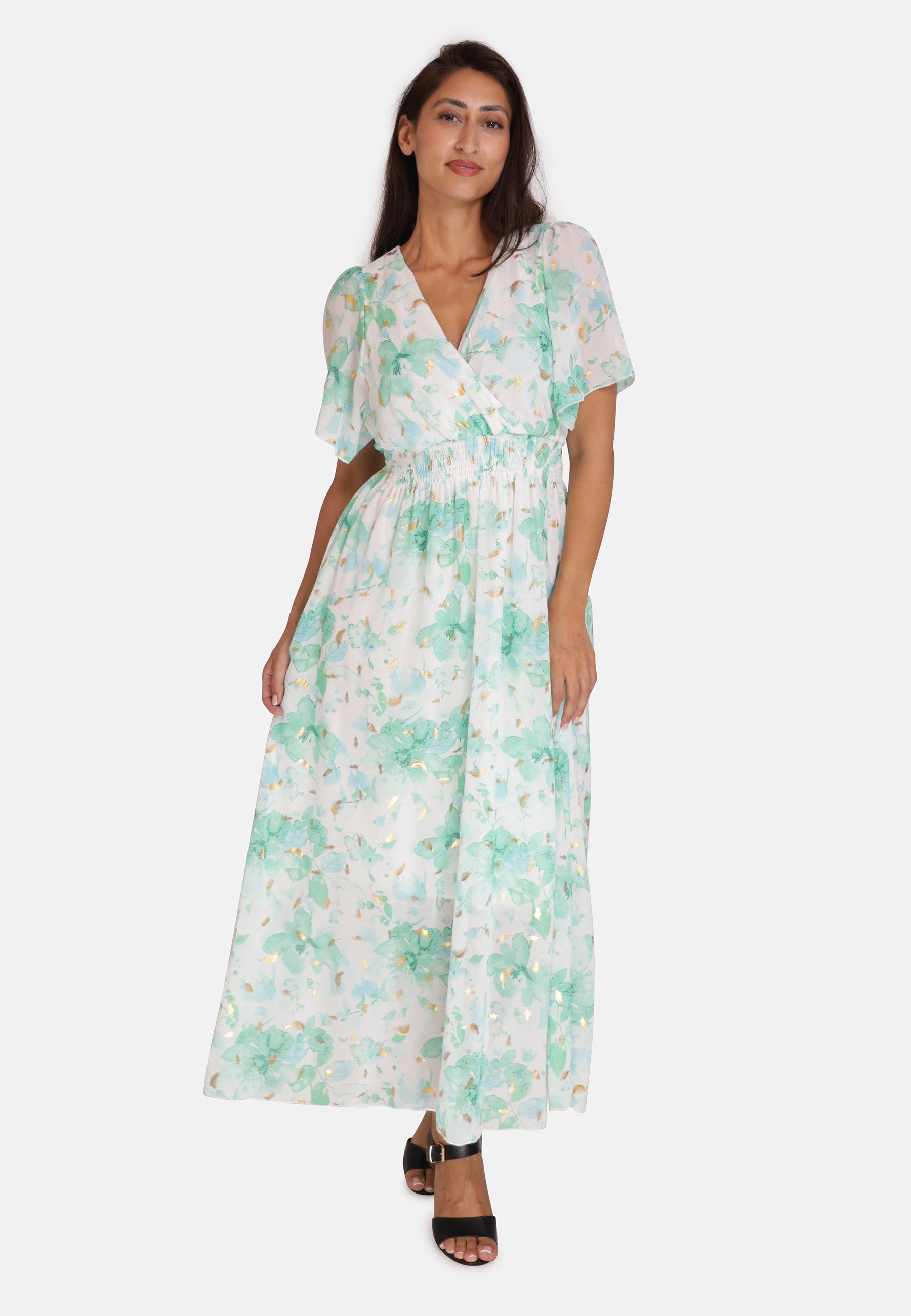 Elara Sommerkleid Elara Damen Sommerblumenkleid (1-tlg) günstig online kaufen