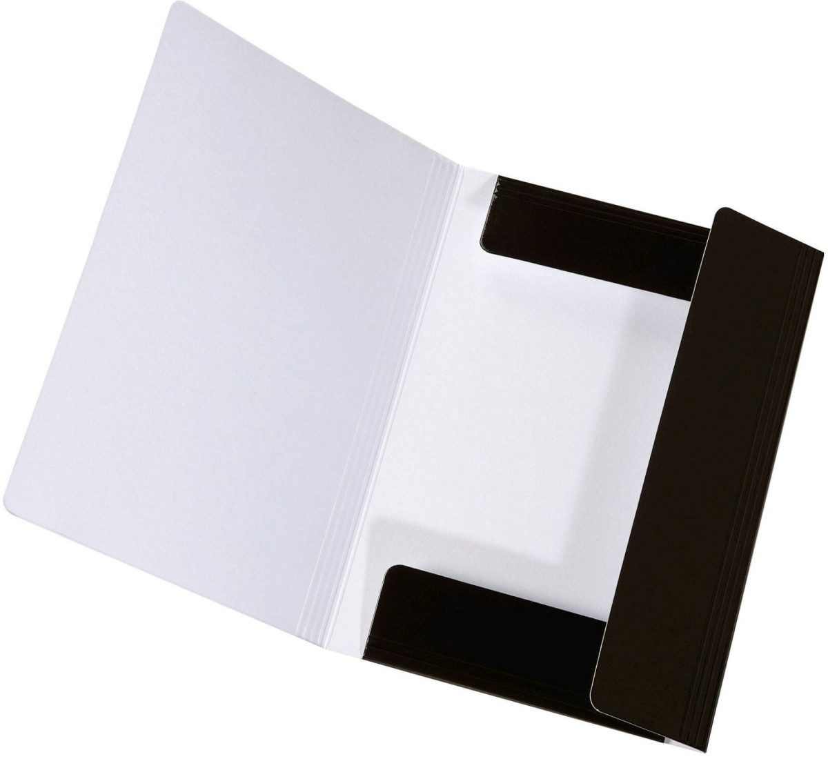 Fächermappe Sammelmappe Longlife A4 Karton glanzkaschiert 700 g/qm schwarz