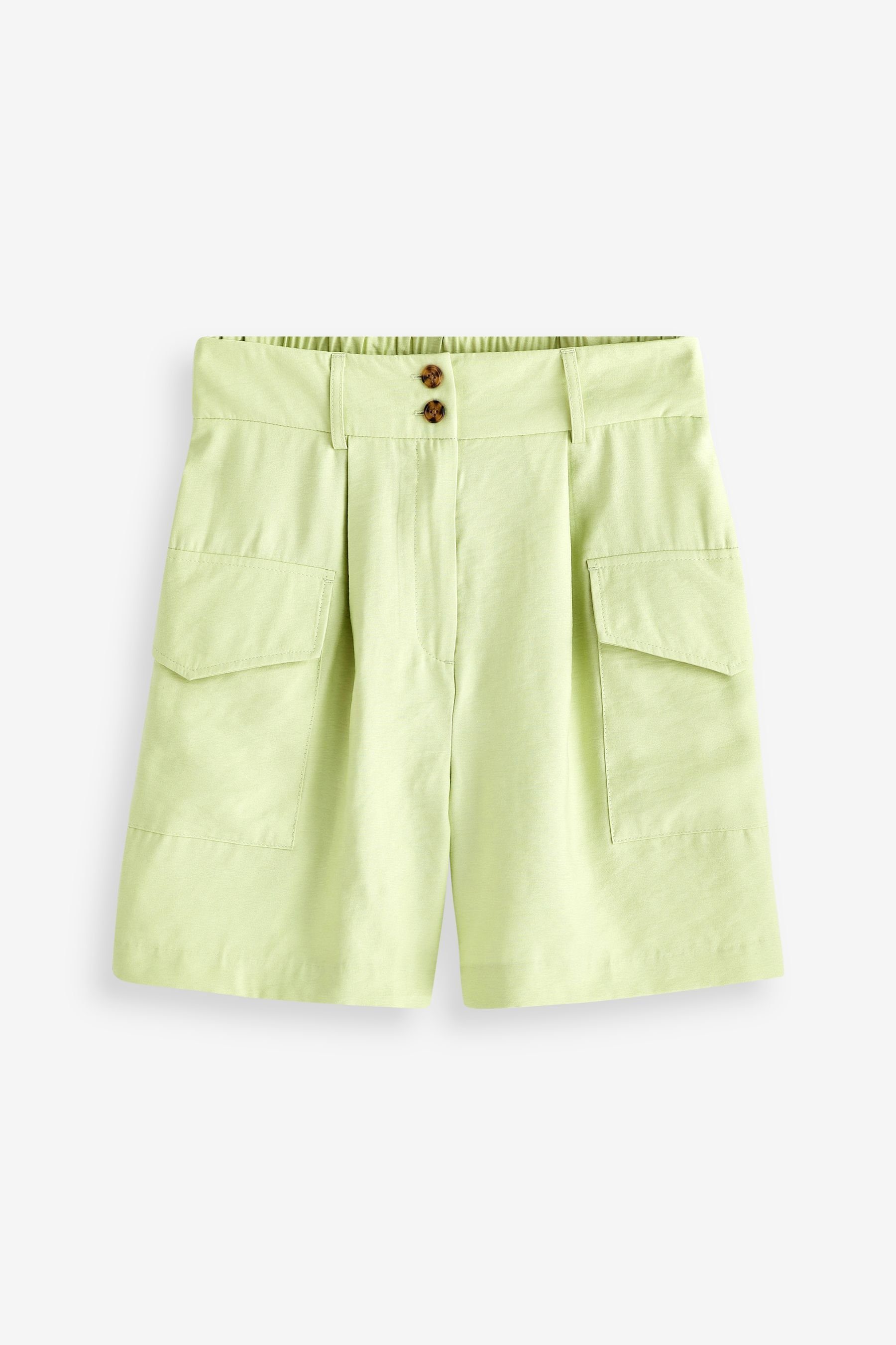 Next Shorts Schicke Shorts mit Utility-Detail (1-tlg) Green