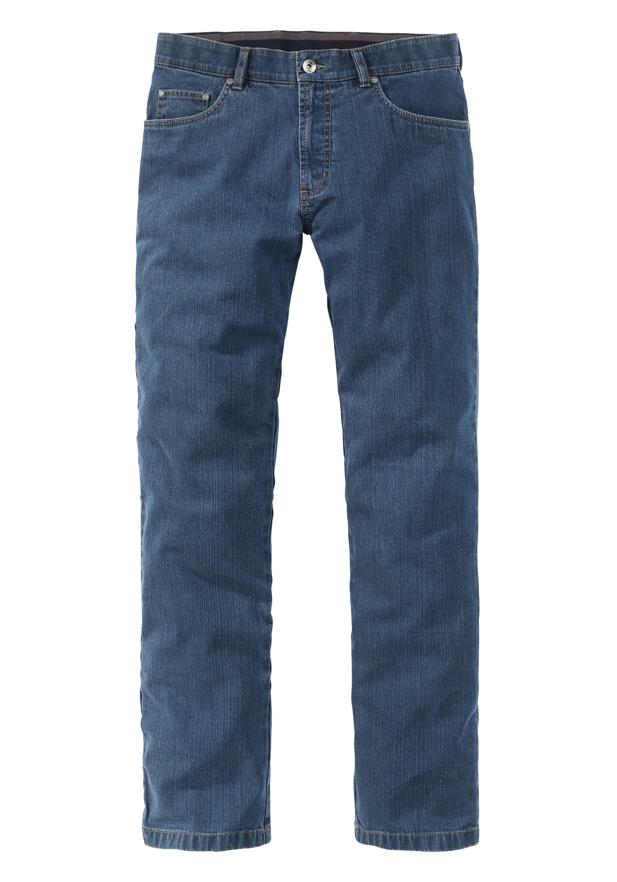 Suprax Regular-fit-Jeans stone und light Jeans Sicherheitstasche Komfort-Dehnbund elastischem mit