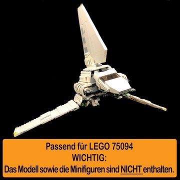 AREA17 Standfuß Acryl Display Stand für LEGO 75094 Imperial Shuttle Tydirium (verschiedene Winkel und Positionen einstellbar, zum selbst zusammenbauen), 100% Made in Germany