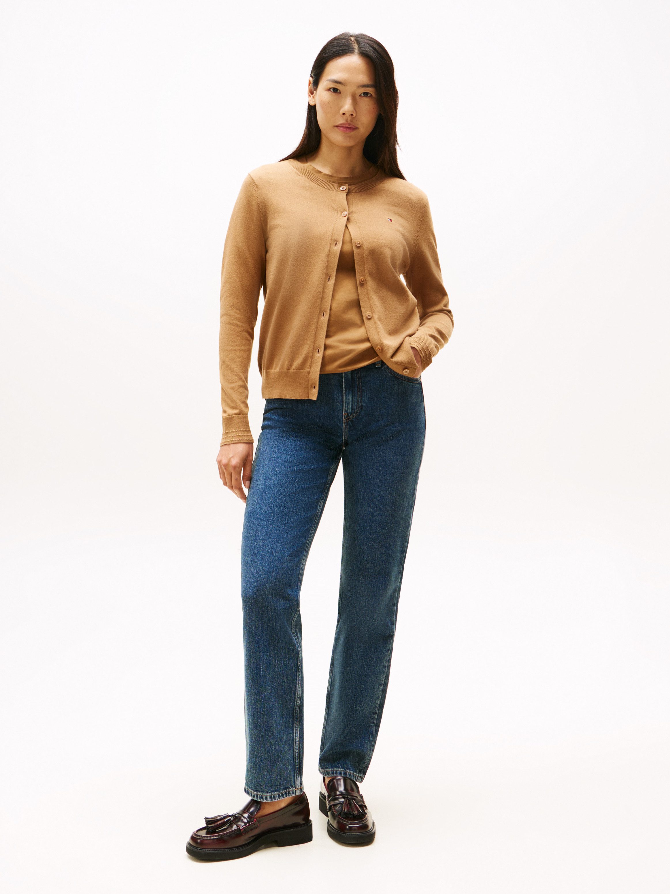 Tommy Hilfiger Cardigan CO JERSEY STITCH CARDIGAN Baumwollmischung, regular günstig online kaufen