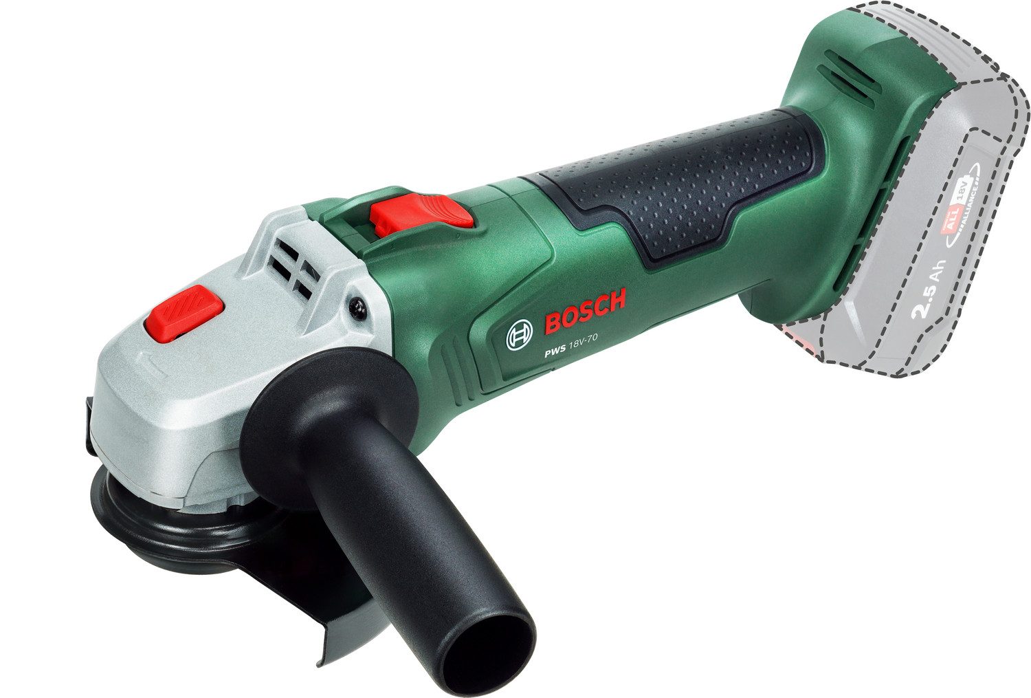 Bosch Home & Garden Akku-Winkelschleifer PWS 18V-70 (115mm) solo, ohne Akku und Ladegerät