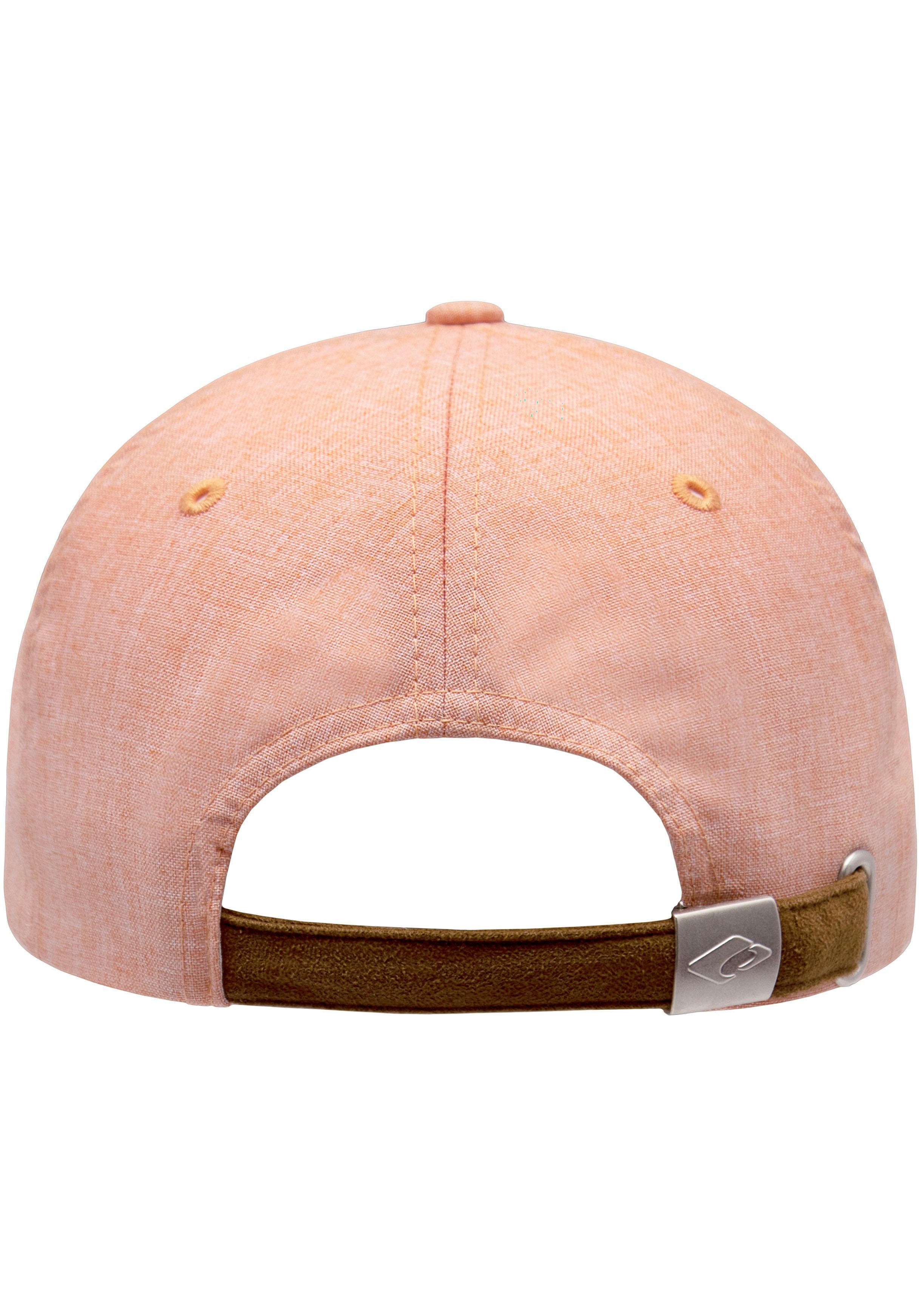 chillouts Baseball in verstellbar Amadora One melierter Hat lachs Cap Size, Optik