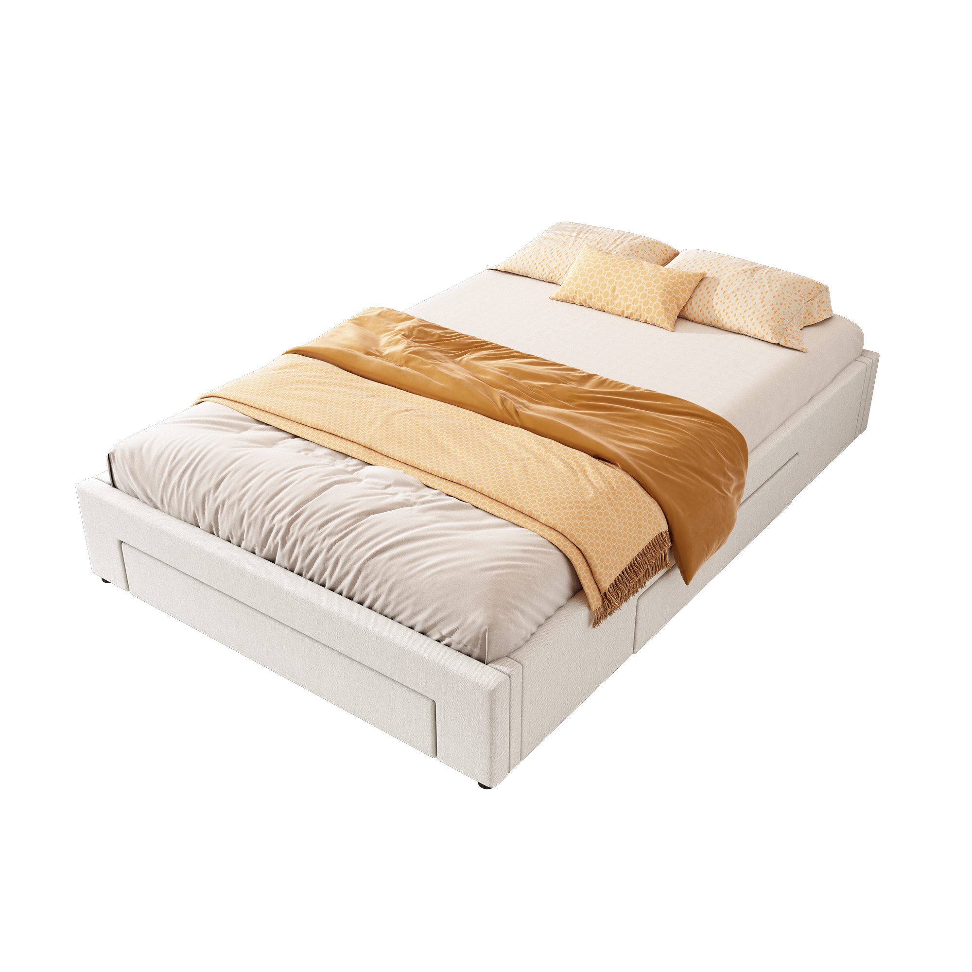 HAUSS SPOLE Polsterbett 140x200cm Flachbett mit günstig online kaufen