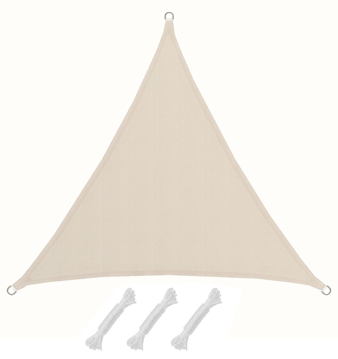 AMANKA Sonnensegel mit UV Schutz - 2 x 2 x 2 m Wasserdicht - Sonnenschutz Garten & Balkon, Polyester Sonnenschutzsegel Dreieckig - Überdachung mit Regenschutz