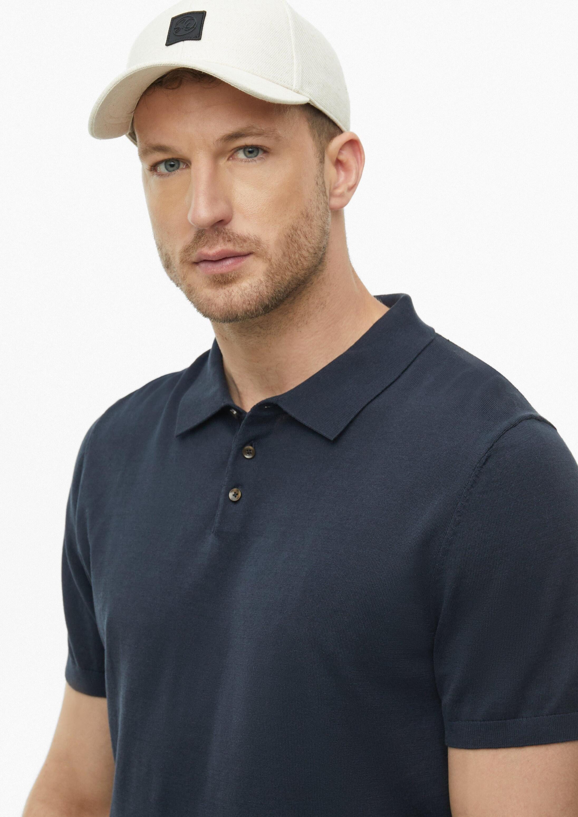 s.Oliver Snapback Cap Kappe Cap aus Leinenmix mit Label-Patch