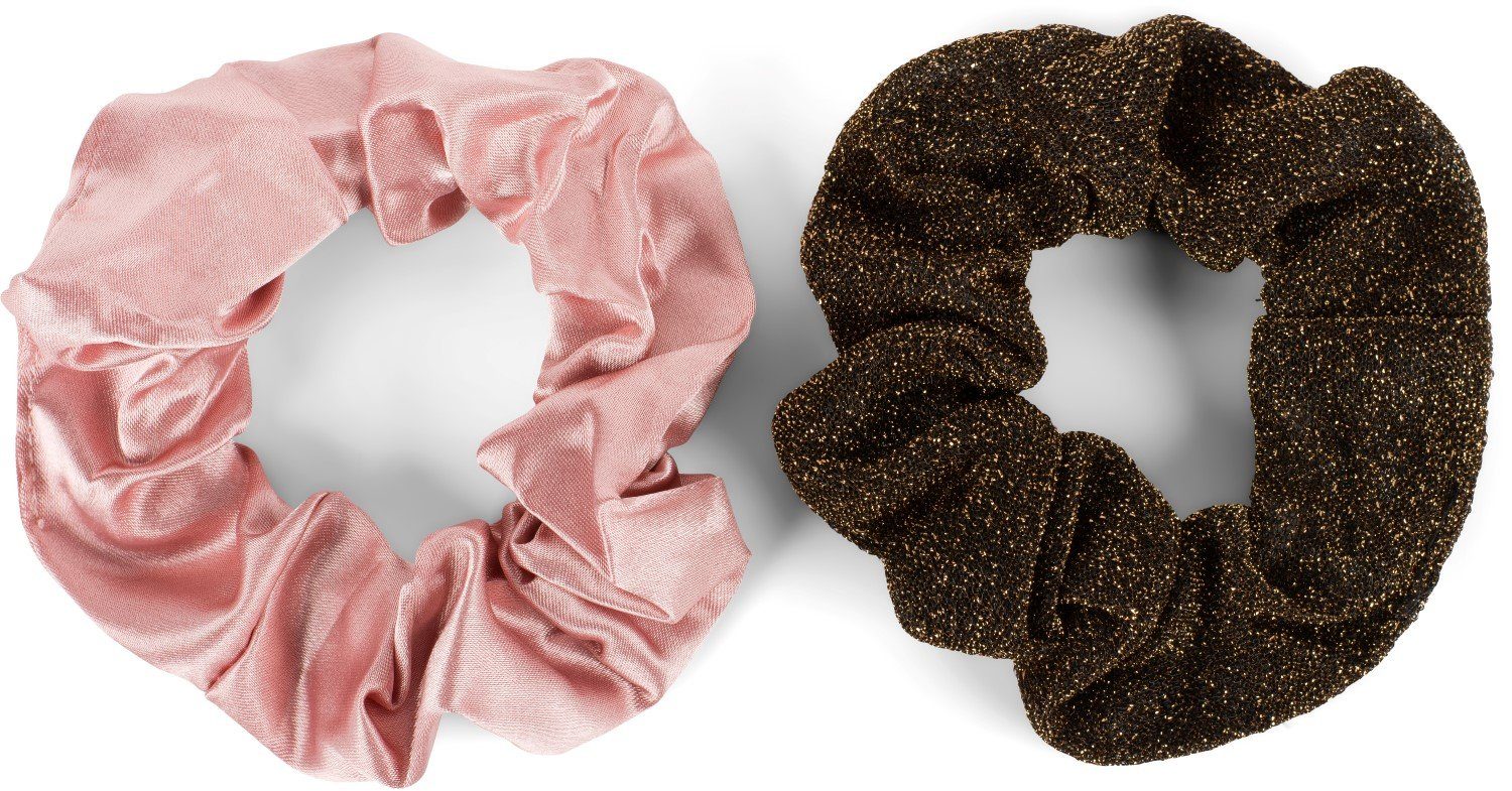 styleBREAKER Haargummi, 2-tlg., 2-Teiliges Scrunchie Haargummi Set