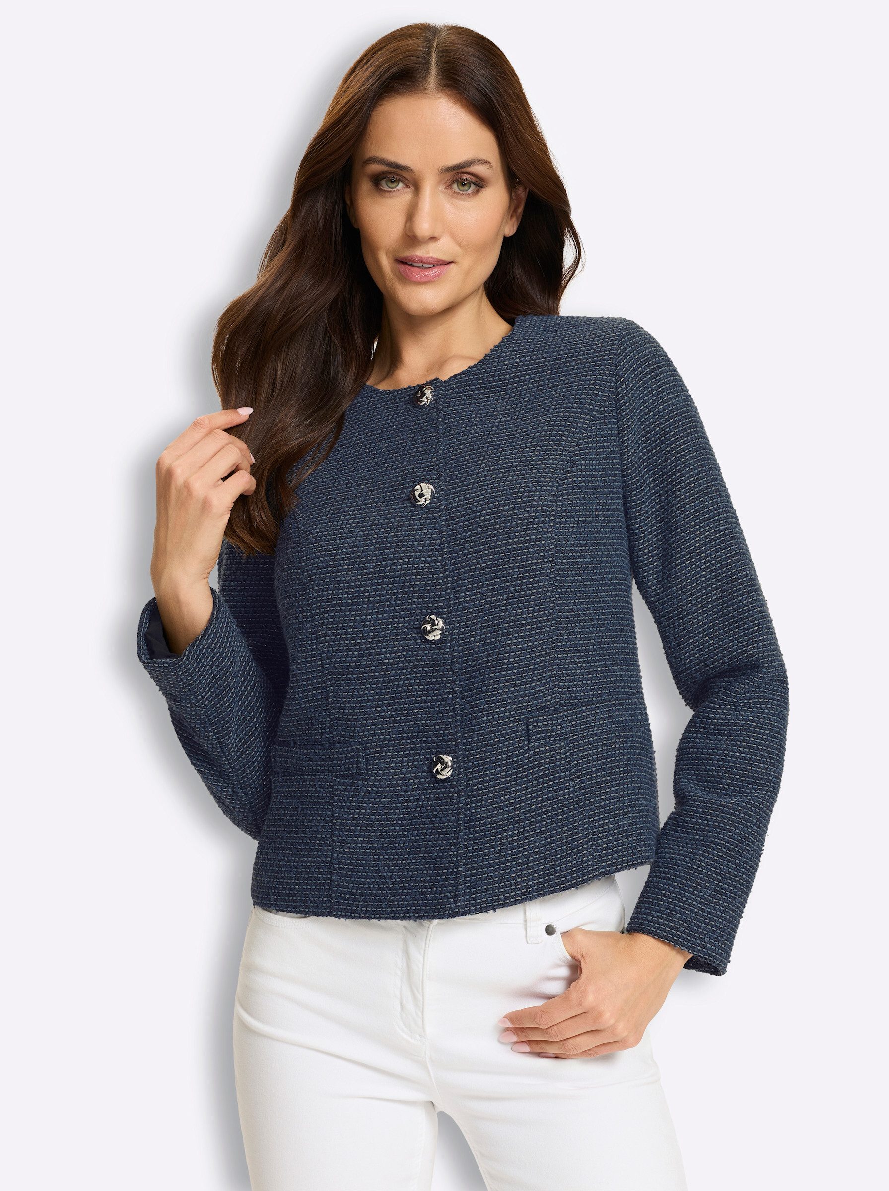 heine Blusenblazer Blazerjacke Langarm