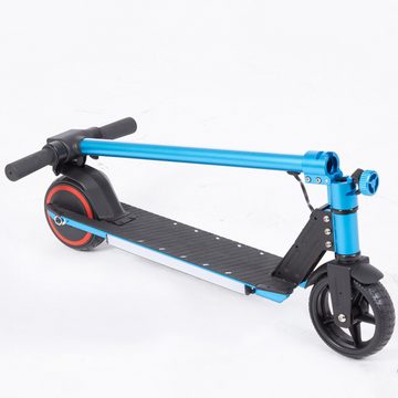 Vankel Cityroller 6.5 Zoll Faltbarer E Scooter für 6-12 Jahren Kinder, 150,00 W, 12,00 km/h, 150W motor bis zu 12 km/h LED Display, Leichter Elektroroller mit EBS