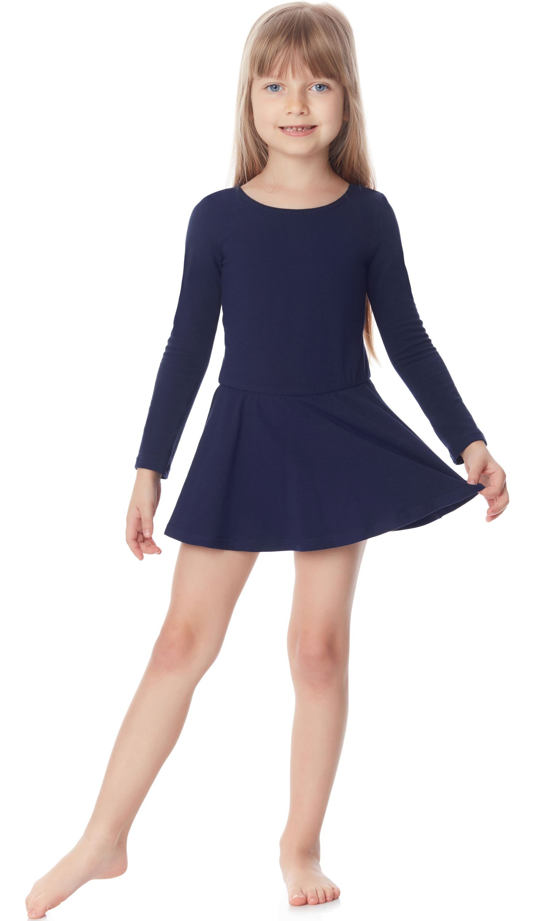 Bodykleid Mädchen Tanzbody mit langen Ärmeln Balletkleid Body MS10-138