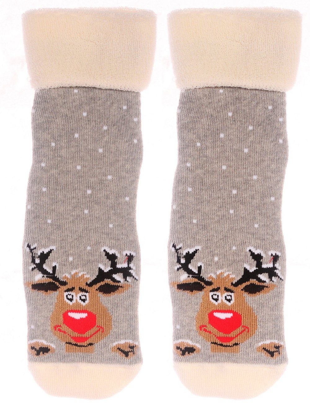 Martinex Haussocken Thermosocken Socken Weihnachten warme Weihnachtssocken 35 38 39 42 mit Weihnachtsmuster, 34 35 36 37 38 39 40 41 42 43