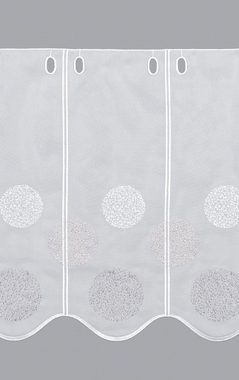 Scheibengardine Kringel Muster, LYSEL®, (1 St), transparent, HxB 45x48cm