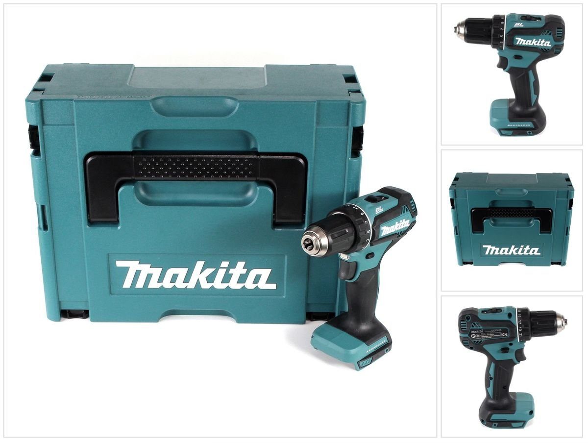 Makita Akku-Schrauber DDF 485 ZJ Akku Bohrschrauber 18V 50Nm Solo im Makpac - ohne Akku, oh