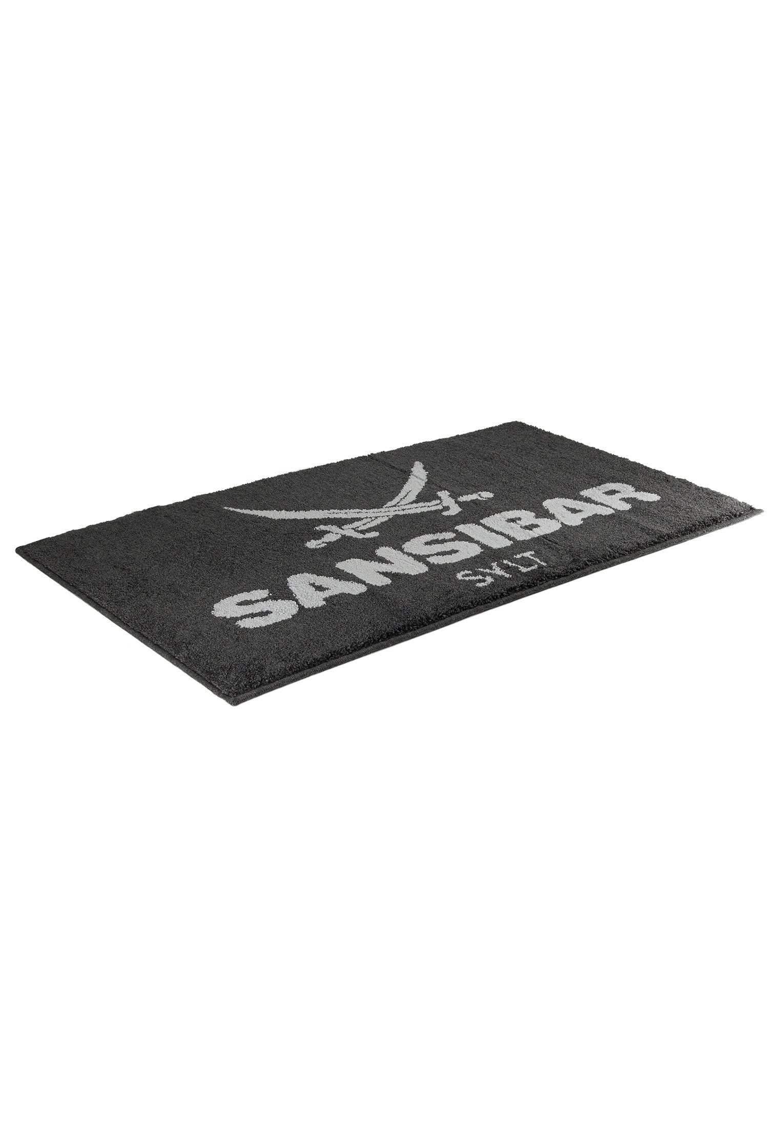 Sansibar Sylt Badematte Badematte »Sansibar, Höhe 20 mm, mit Sansibar Logo Schriftzug, rutschhemmend beschichtet, fußbodenheizungsgeeignet, strapazierfähig, schnell trocknend, Polyacryl, rechteckig, 55x65 cm, 60x100 cm, 70x120 cm