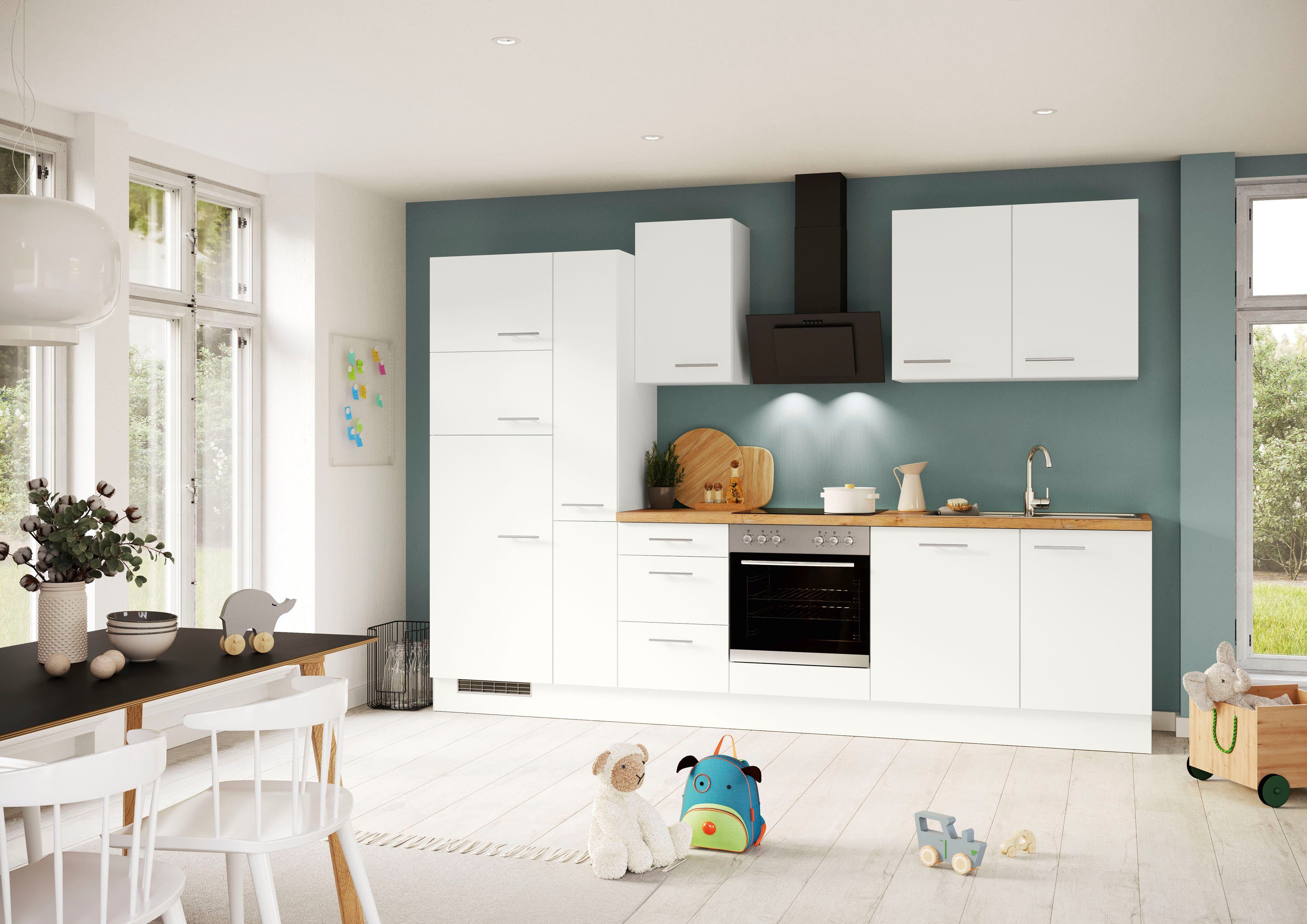 IMPULS KÜCHEN Türfront "Valencia", Breite/Höhe: 60/71,7 cm, für einen vollintegrierten Geschirrspüler, mit verstifteter Front