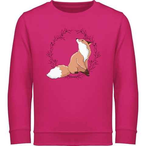 Shirtracer Sweatshirt Fuchs Fox Gechenk Tiermotiv Animal Print