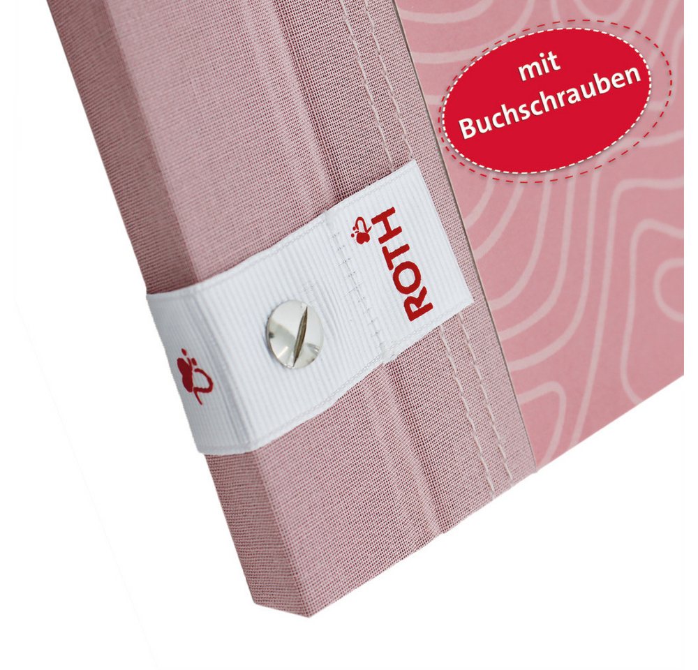 Thumbnail - Roth Organisationsmappe Roth Zeugnismappe Dusty Rose mit Buchschrauben DIN A4 12 Einlagen