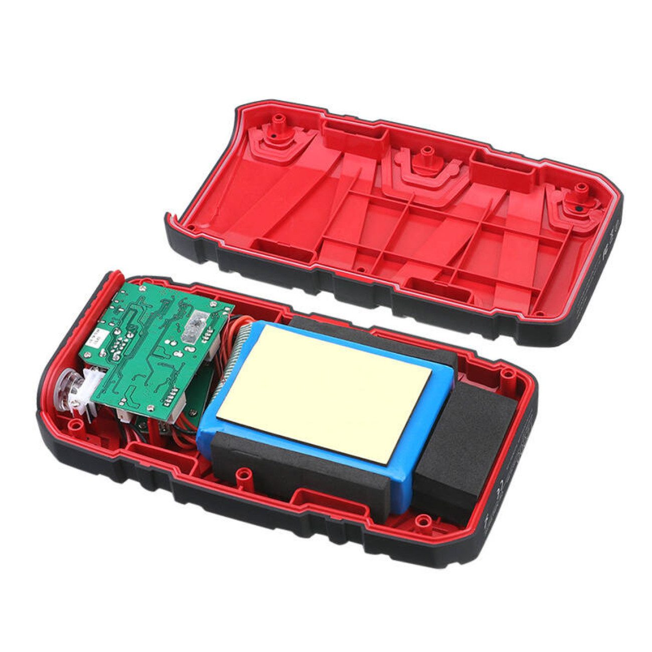 BLiTZWOLF BW-JS1 Autobatterie-Ladegerät (2000 mA, Inklusive Starterkabel, Ladekabel, Bedienungsanleitung, Starthilfe-Funktion für Fahrzeuge, Integrierte SOS-Leuchte)