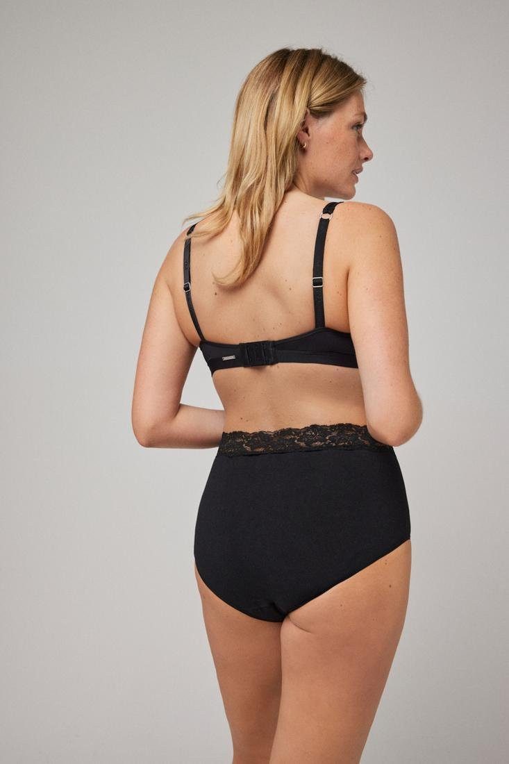 YSABEL MORA Shapingslip (3er Pack) Baumwollmix, elastisch, leichter Shape-Effekt, Spitze