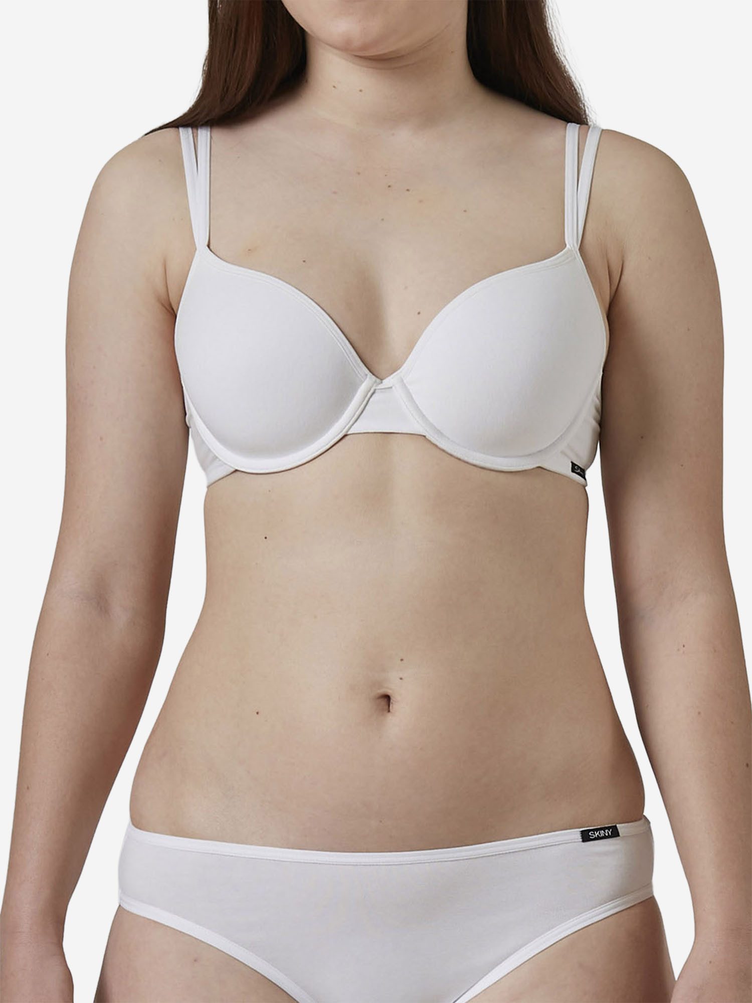 Skiny Schalen-BH Cotton Essentials T‑Shirt‑BH, Gepolsterter BH, Softcup BH