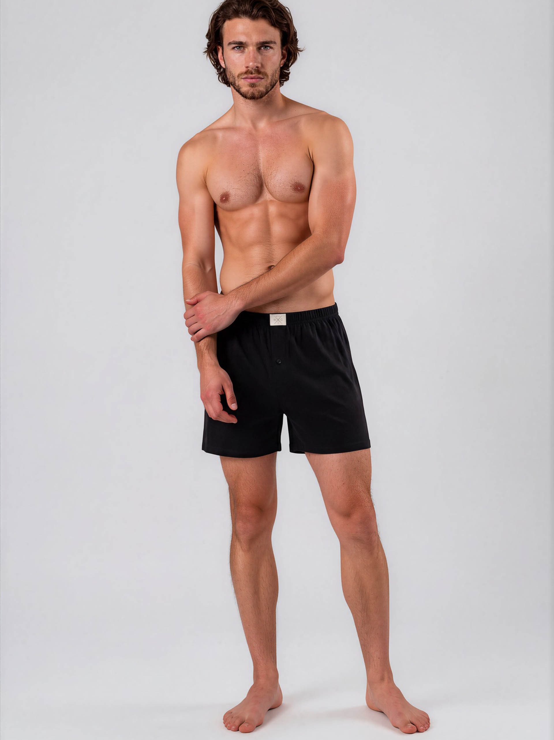 MG-1 Boxer Jersey Loose Fit - weiter Schnitt - bequemer Tragekomfort - Baumwolle (3-St) Boxershorts Unterhose Boxerbriefs Multipack 3er-Pack Herren Männer – Bild 4 von 5