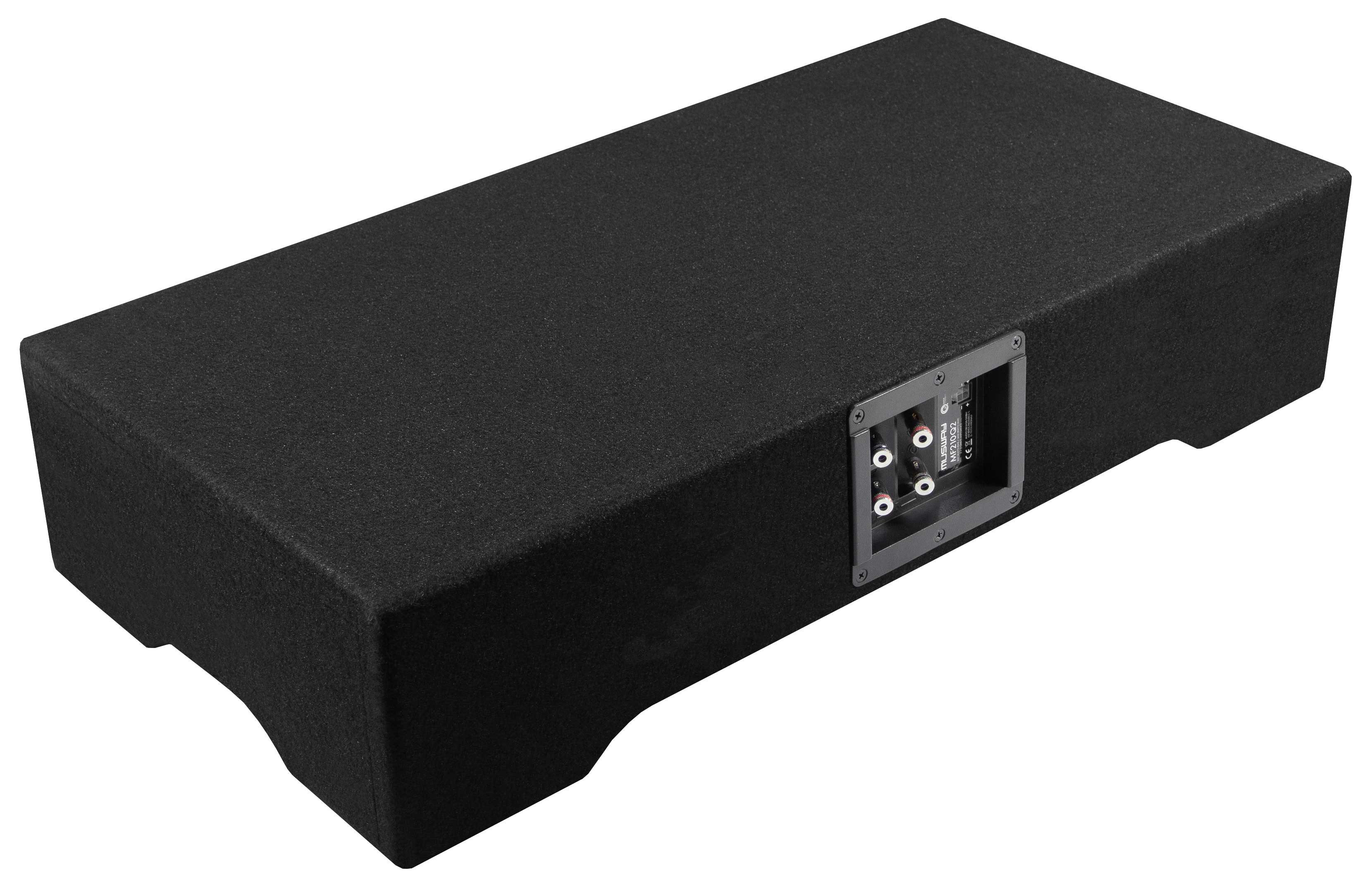 Musway Musway MF210Q-4, 25cm 10" Subwoofer Downfire Box 4 + 4 Ohm Auto-Subwoofer (300 W, max.: W 25 cm)