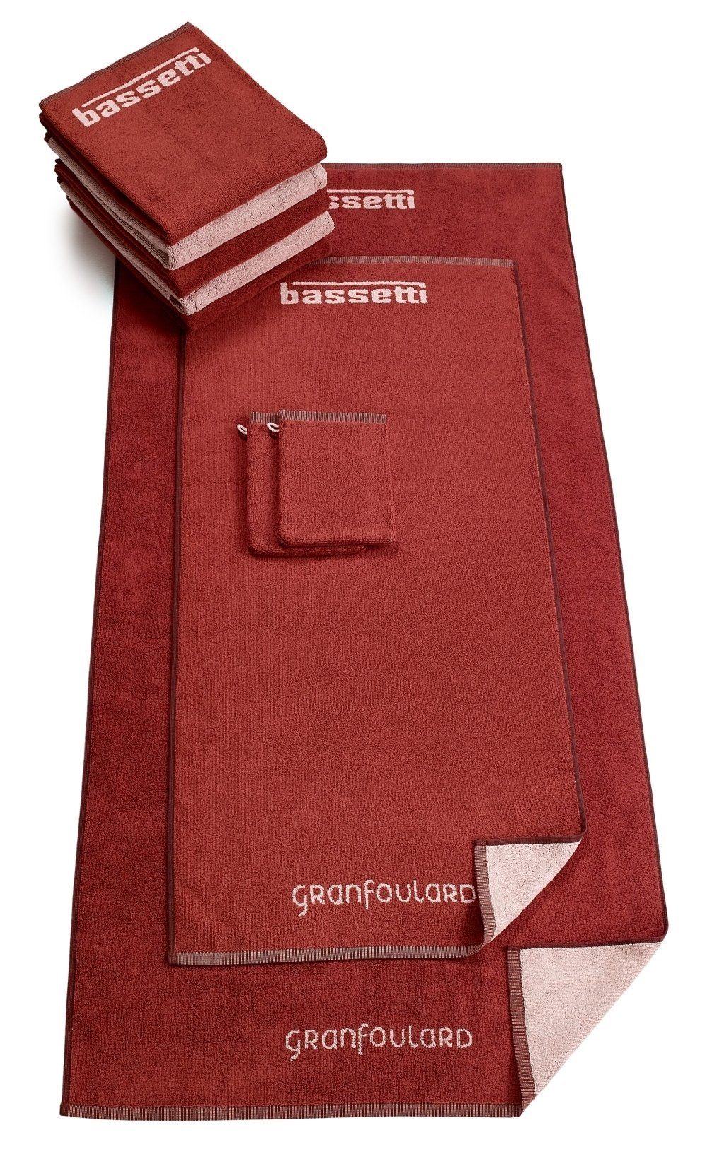 Bassetti Duschtuch SHADES, (1-St), mit Wendedesign