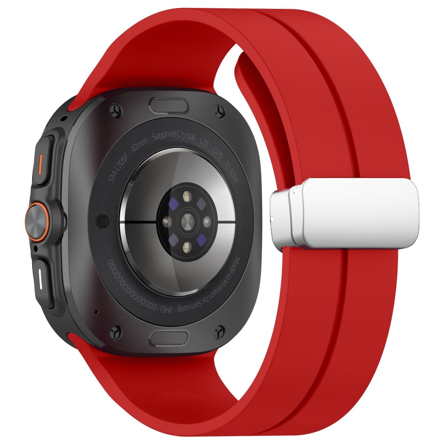 Wigento Smartwatch-Armband Für Samsung Galaxy Watch Ultra 47mm Silikon Magn günstig online kaufen