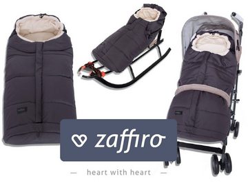 Zaffiro Fußsack Kinderwagen Fußsack Fleece Winterfußsack Wasser und Winddicht, Waschbar, mit Reißverschluss, 5Punkt-Gurtöffnung, Made In EU
