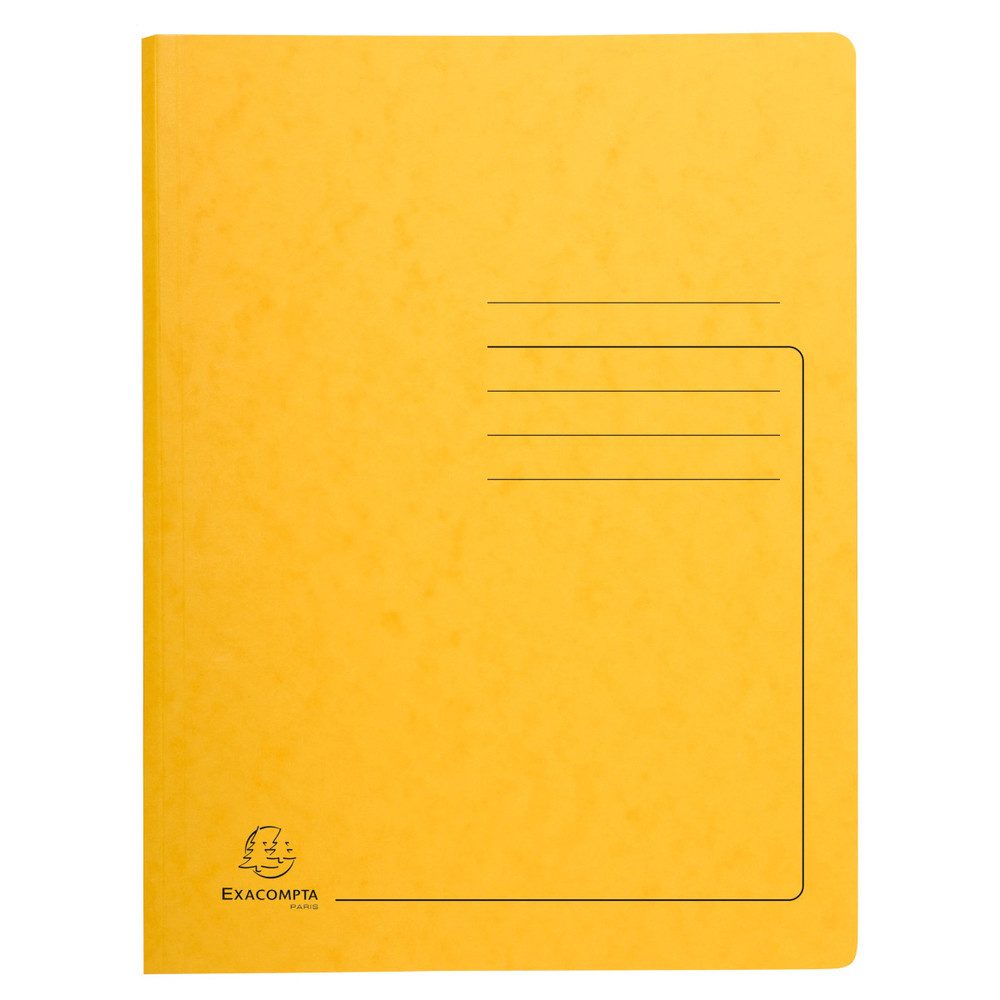 Schreibmappe Spiralhefter A4 - Colorspan-Karton - - Farbe gelb