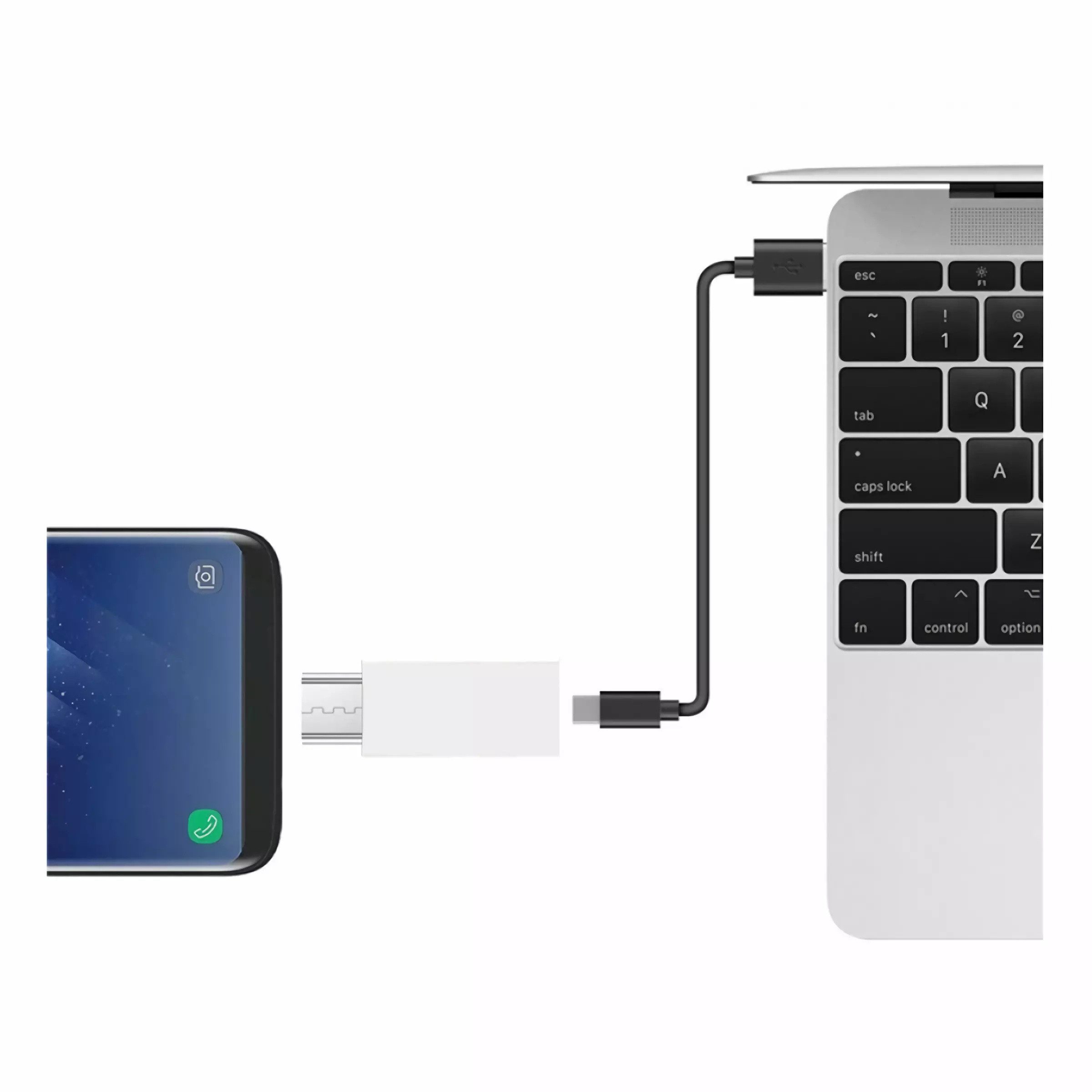 Bolwins I25 USB C auf micro USB Adapter Typ-C Buchse auf Micro B 5pin Stecker USB-Adapter Micro-USB (Micro-B, 5-Pin) zu USB-C (Typ C), 0 cm, USB-C auf Micro-USB – Bild 4 von 5