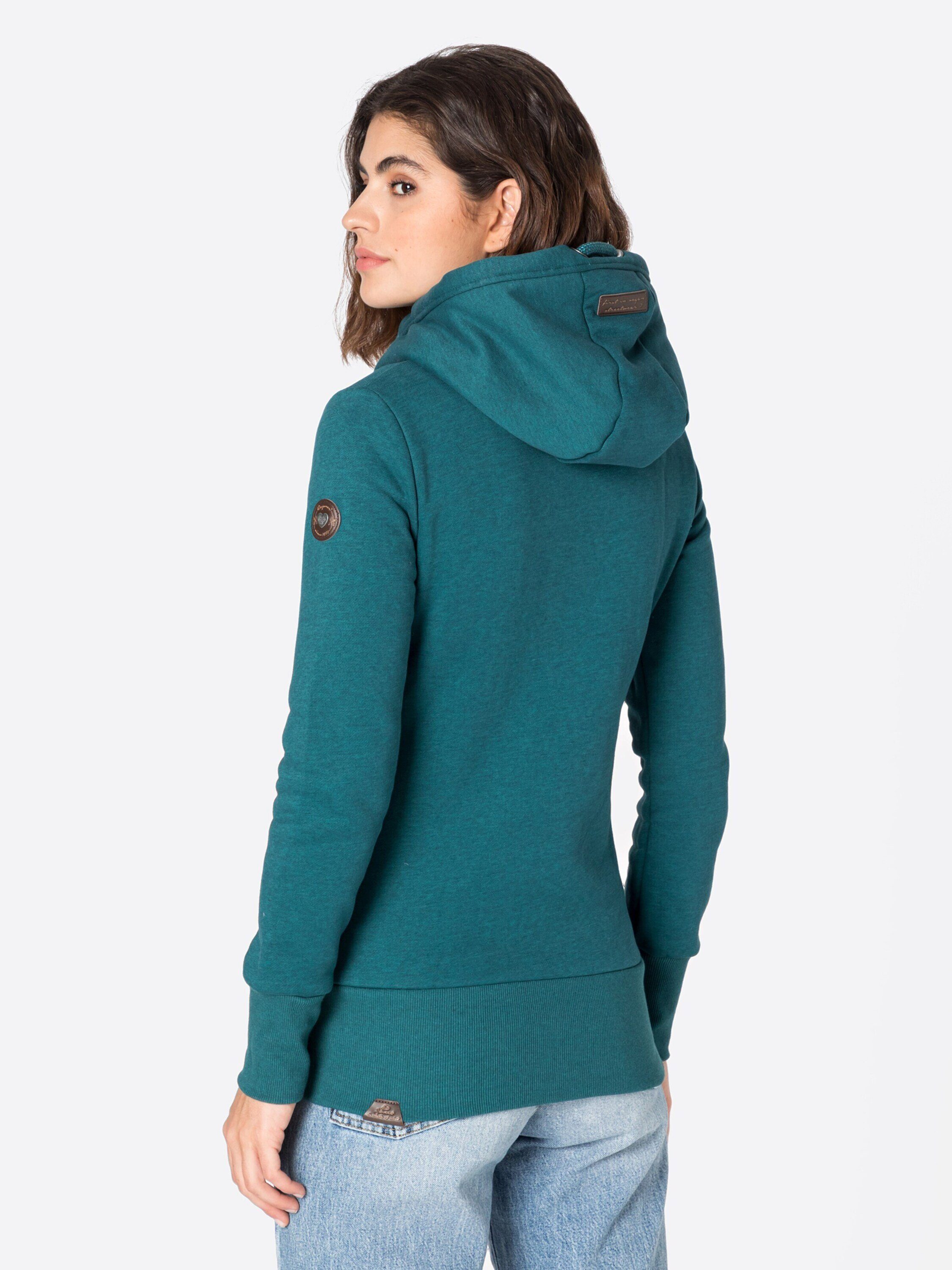 GREEN (1-tlg) Neska DARK Patches Ragwear Sweatjacke