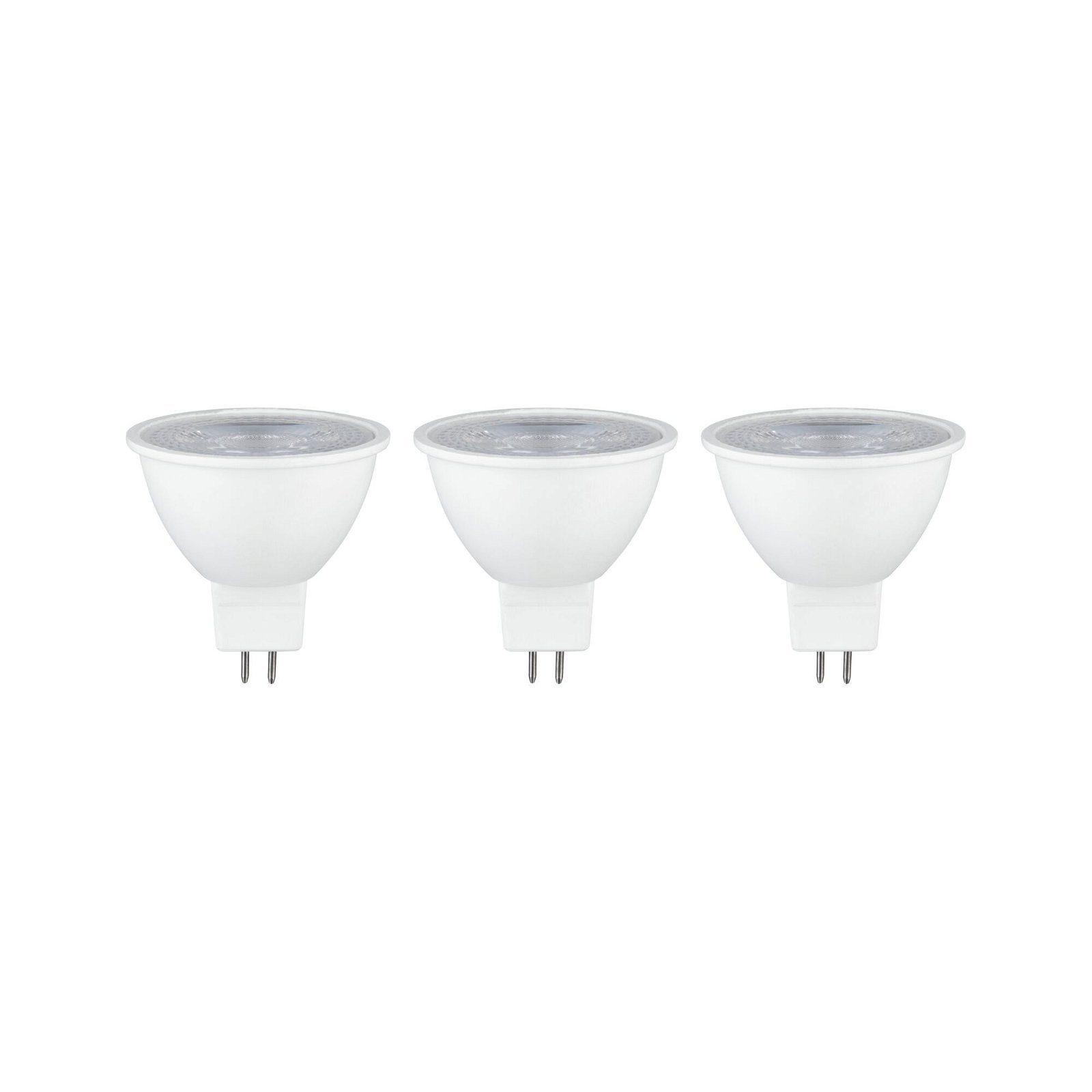 Paulmann LED-Leuchtmittel 3er Set 450lm 2700K 36° chrom 12V, 3 St., Warmweiß