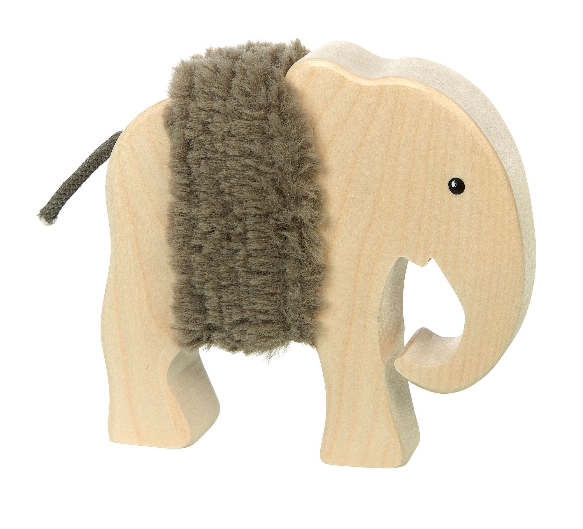 Spielfigur Sigikid Spielfigur Cudly Wudly aus Holz mit Fell
