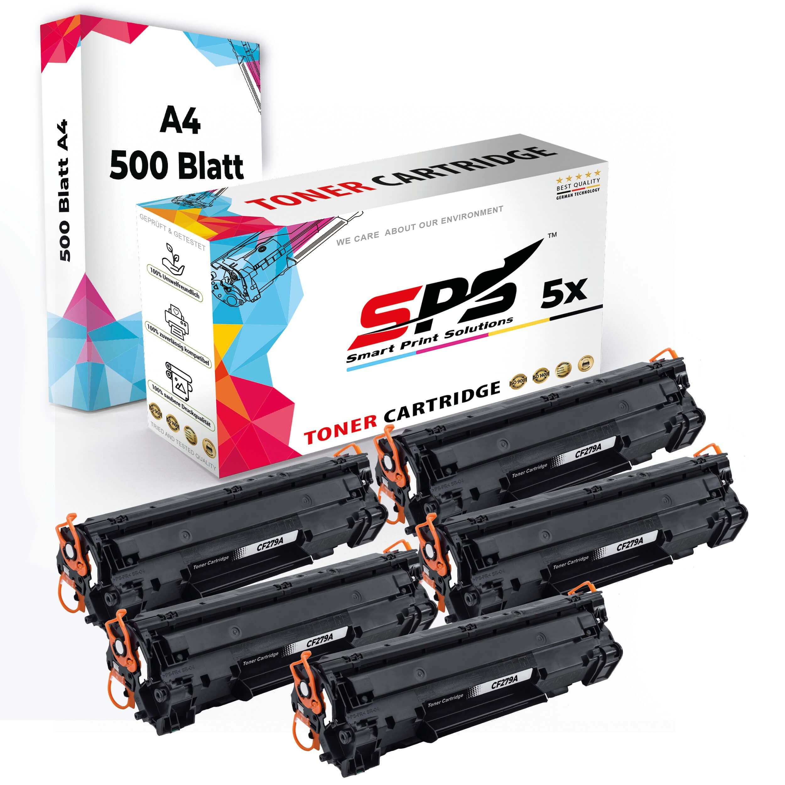 SPS Tonerkartusche + 5x Set A4 5x Kompatibel, (5er Toner,1x Pack, A4 Druckerpapier) Druckerpapier Multipack