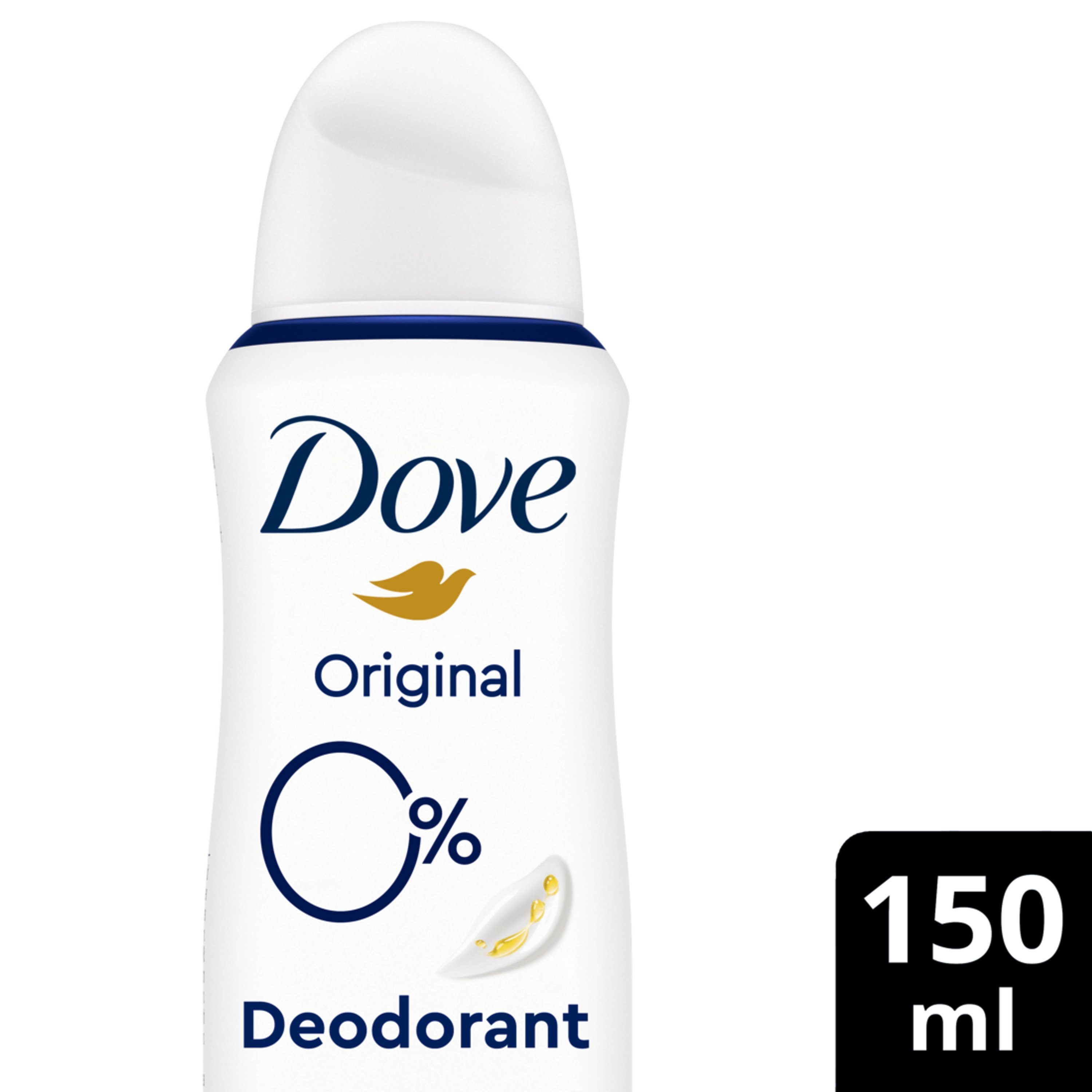 mit Deo pflegendem Deo-Set 150ml Zink-Komplex DOVE Original Deodorant-Spray 6x