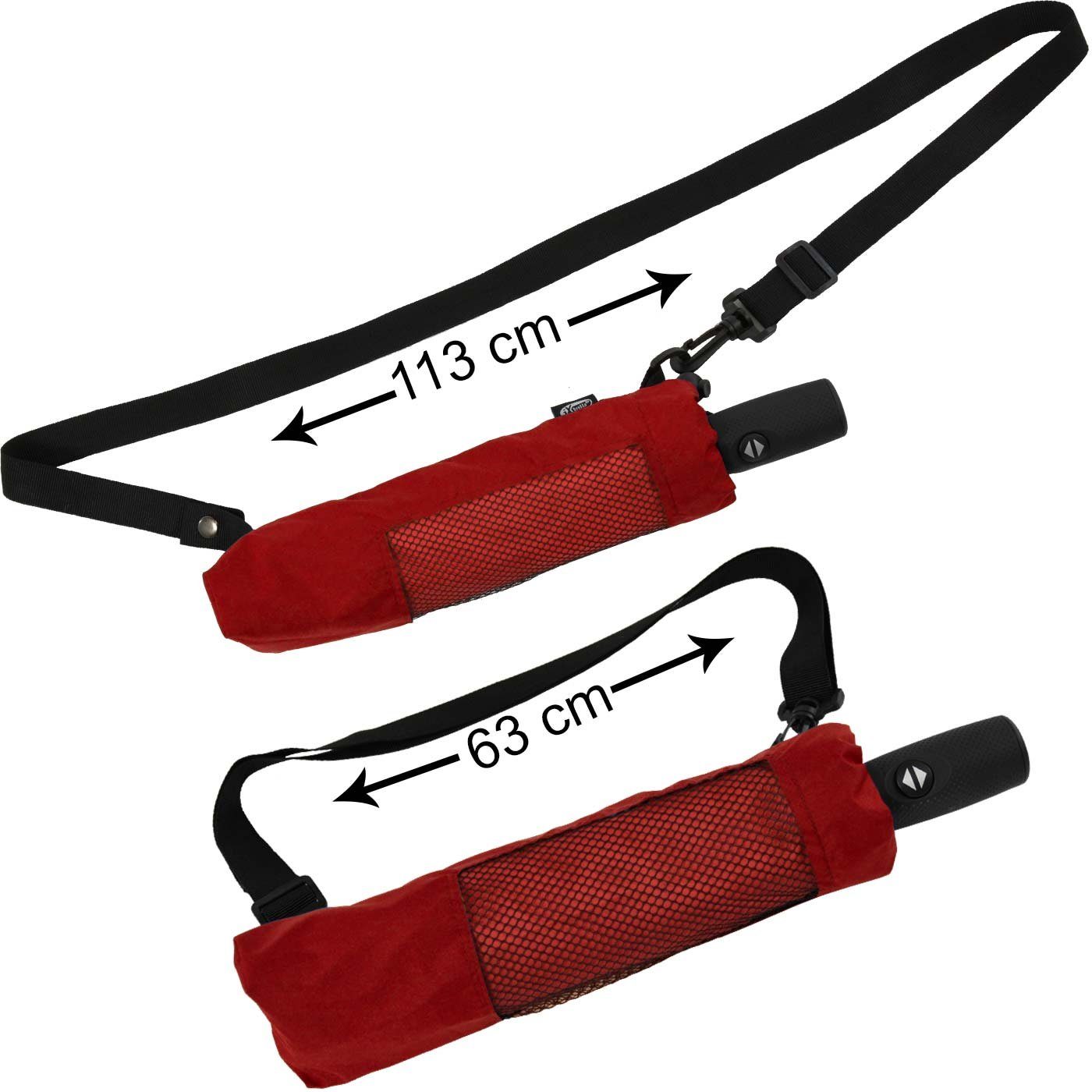 Taschenschirme, Hülle Trekking Umhängen Taschenregenschirm rot innovativ für zum iX-brella