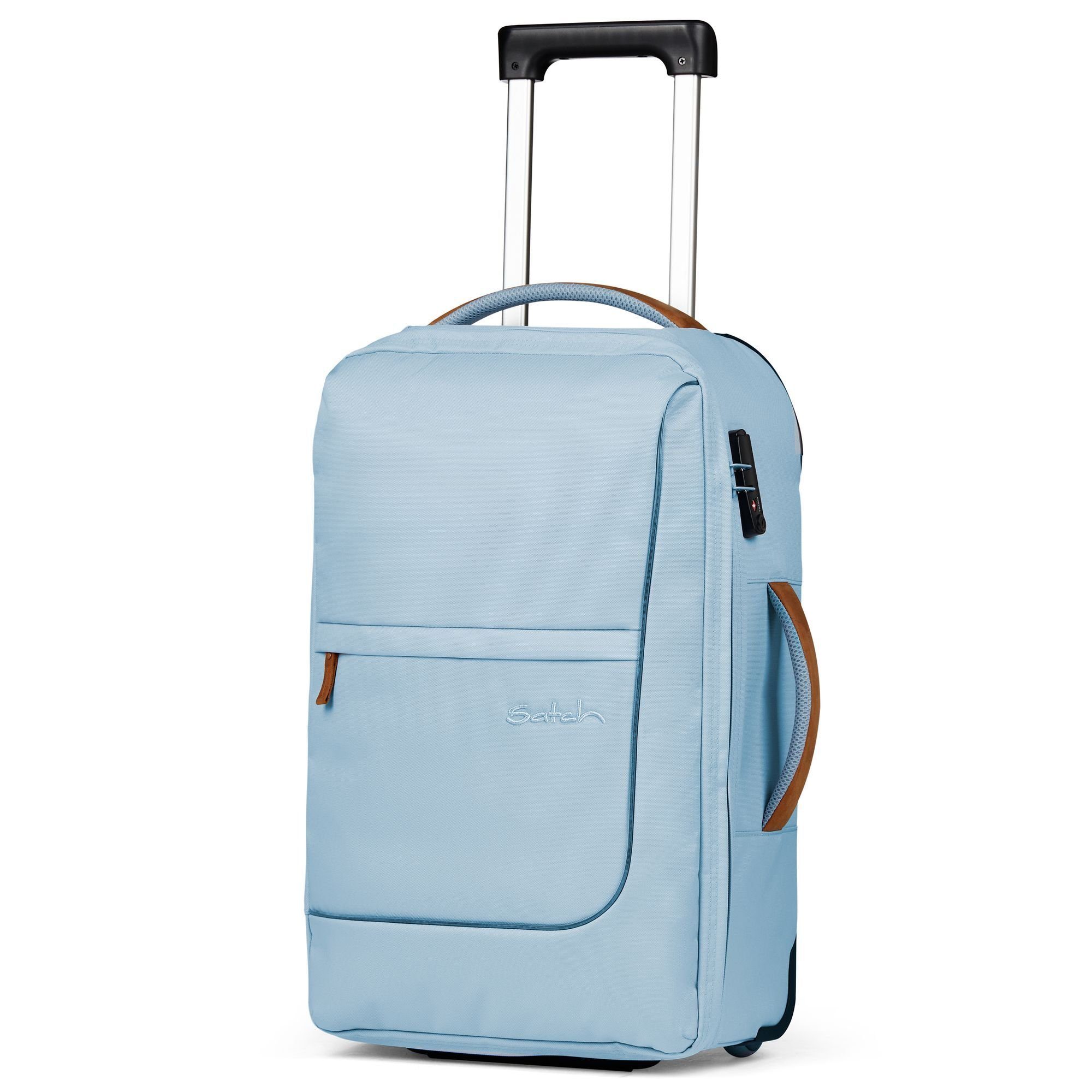 Satch Handgepäck-Trolley Rollen, 2 Polyester blue pure Flow, ice