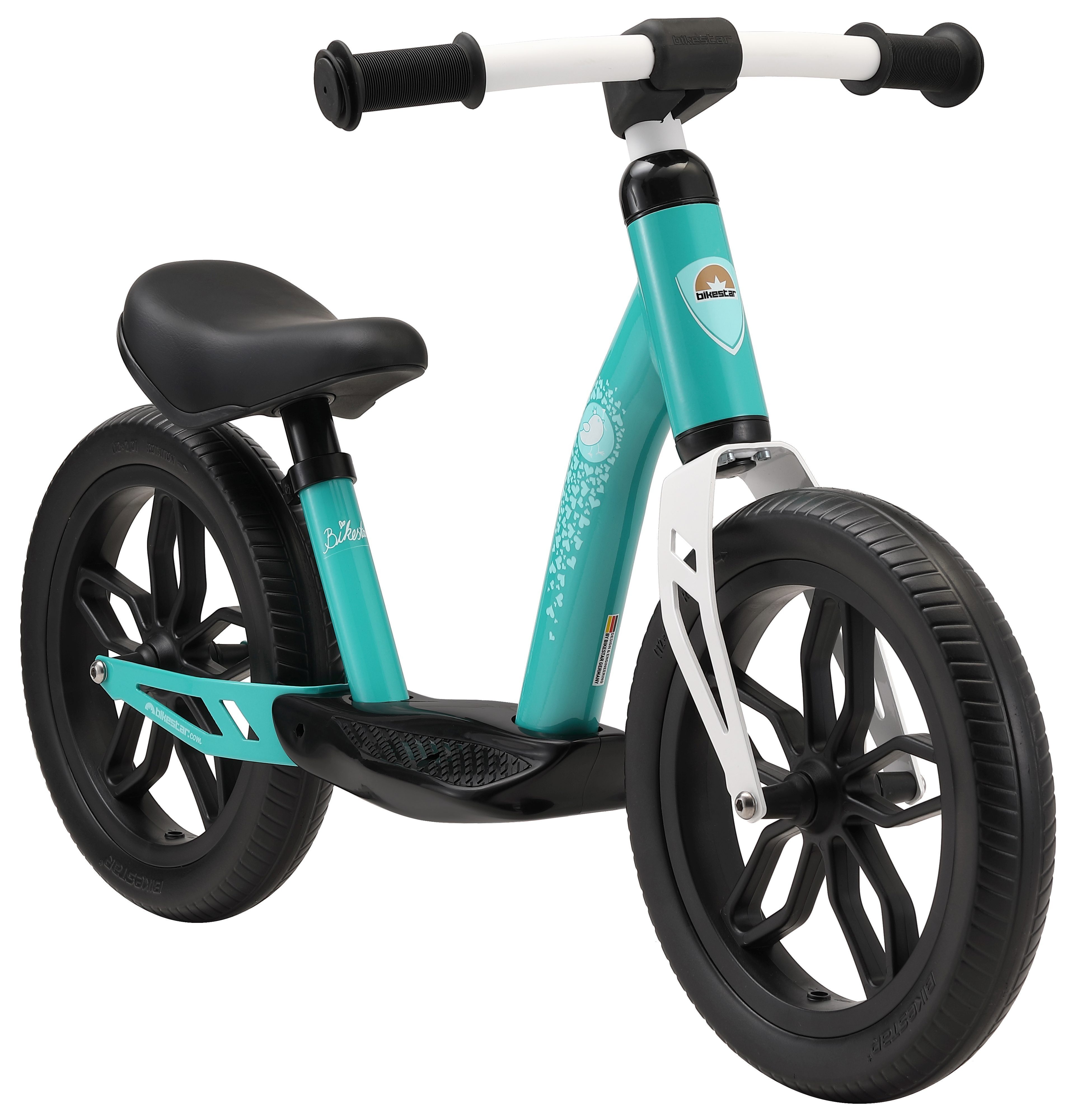 Bikestar Laufrad für Kinder von 3 - 6 Jahre, ab 87.5 cm, Jungen, Mädchen, Höhenverstellbar, EVA Reifen